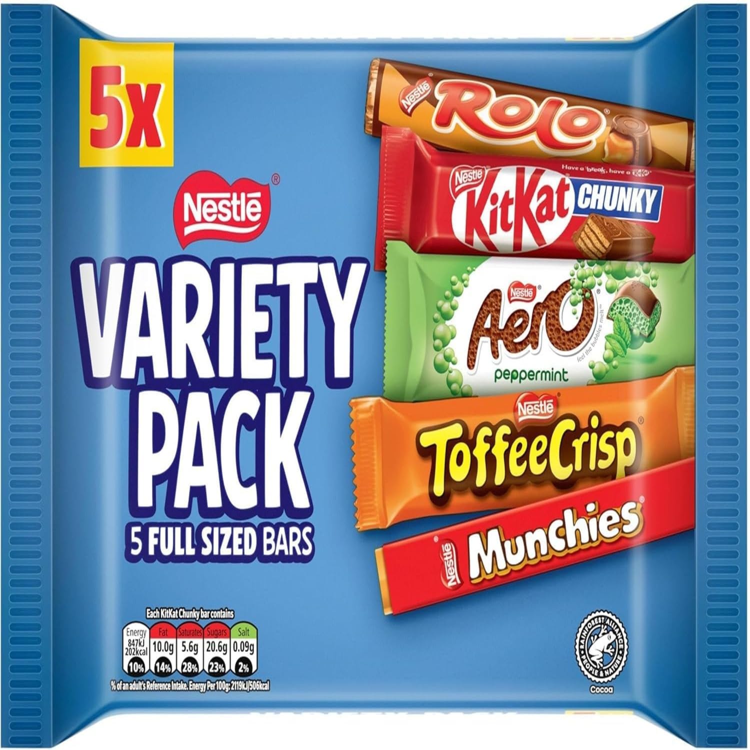 Variety Mixed Chocolate Bar Multipack, 264 g (Total 6 Bars)