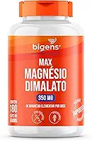 Max Magnésio Dimalato, 350mg de magnésio elementar por dose, Bigens 180 cápsulas (Unidade)