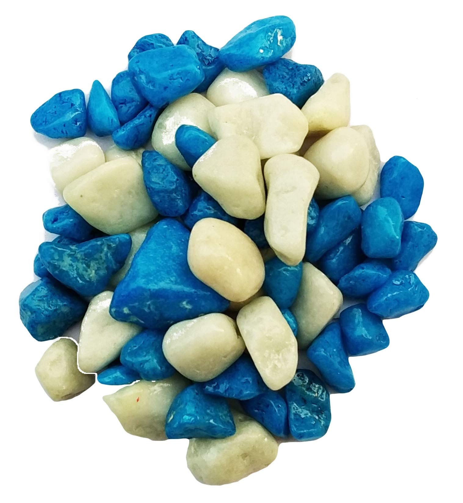 Maalavya Blue with White Color Marble Pebbles (B07JVR5GGS) Amazon Price History, Amazon Price Tracker