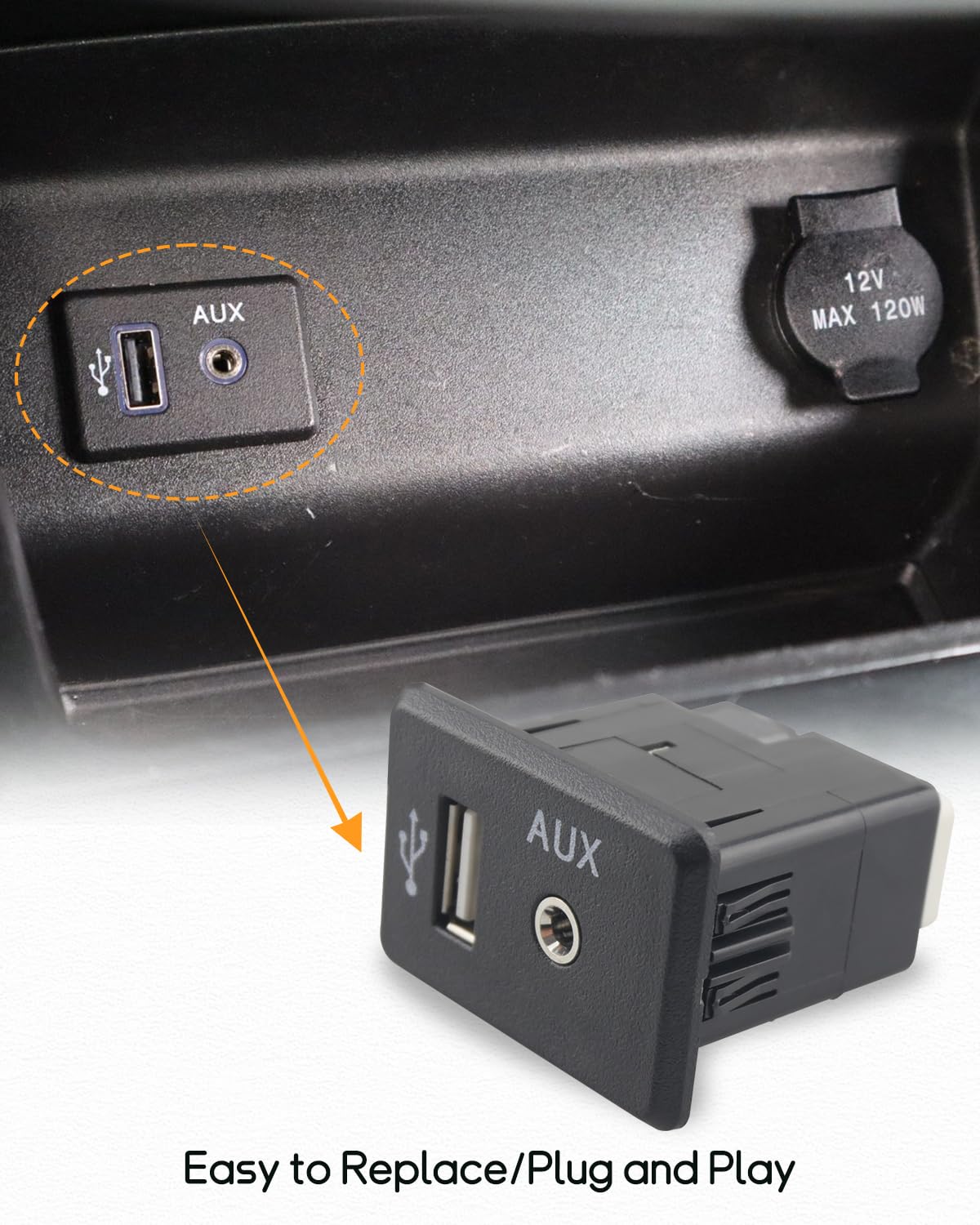 Amazon.com: Auxiliary AUX USB Jack Port 28023-9HT0A Fit for Nissan