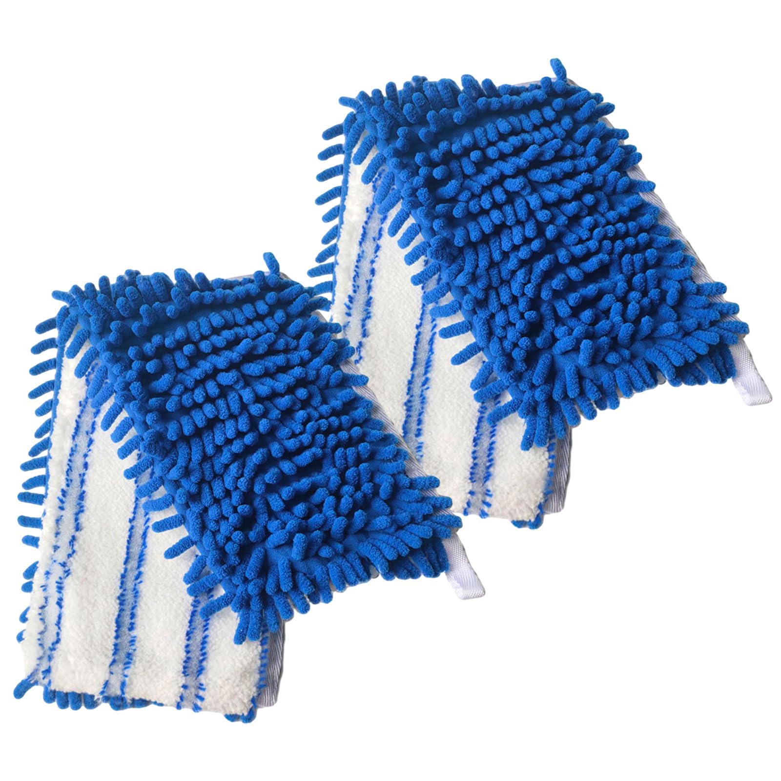 Paquete de 2 recambios de fregona de chenilla compatibles con fregona abatible de microfibra