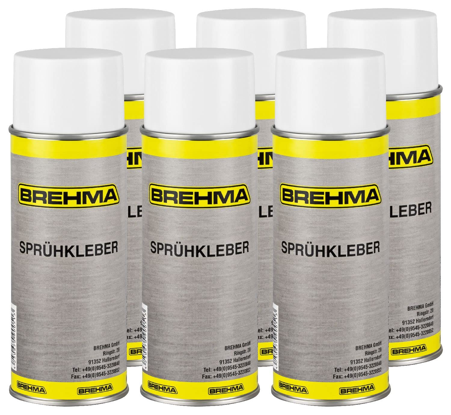 24x BREHMA Sprühkleber extra Stark Kontaktkleber mit Griff