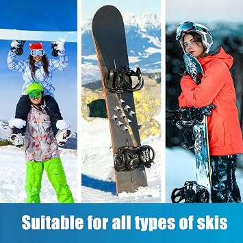 Snowboard Stomp Pad | Studs Anti-Slip 18Piece Pentagram - Snow Board Back Pad - for Winter Sports Mountain Training Practice