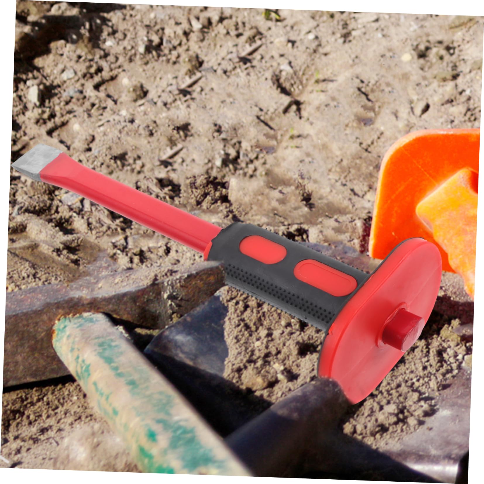 Lurrose 3 Pezzi Cesellazione in Muratura Scalpello Da Roccia Muratore Scalpello Per Muratura Per Ridimensionare Attrezzo Per Pietra Calcolo Rimozione Rosso Pvc