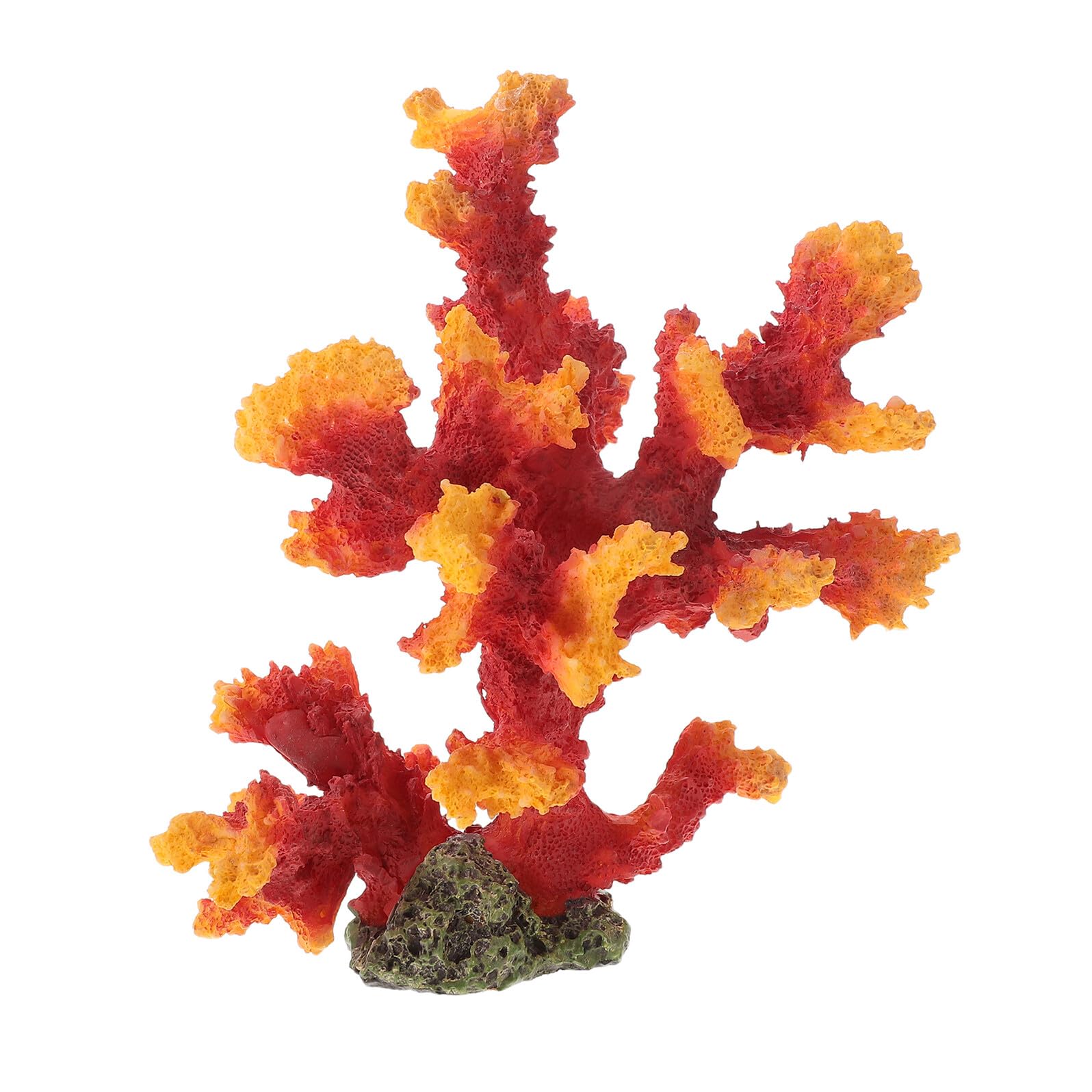 WOONEKY Aquarium Reef Decor Fish Tank Reef Decorations Artificial Coral Ornament for Aquascaping Realistic Look Aquarium Accessories Decoration Hiding Spots for Fish 5.51 X 5.12 X 3.94 in