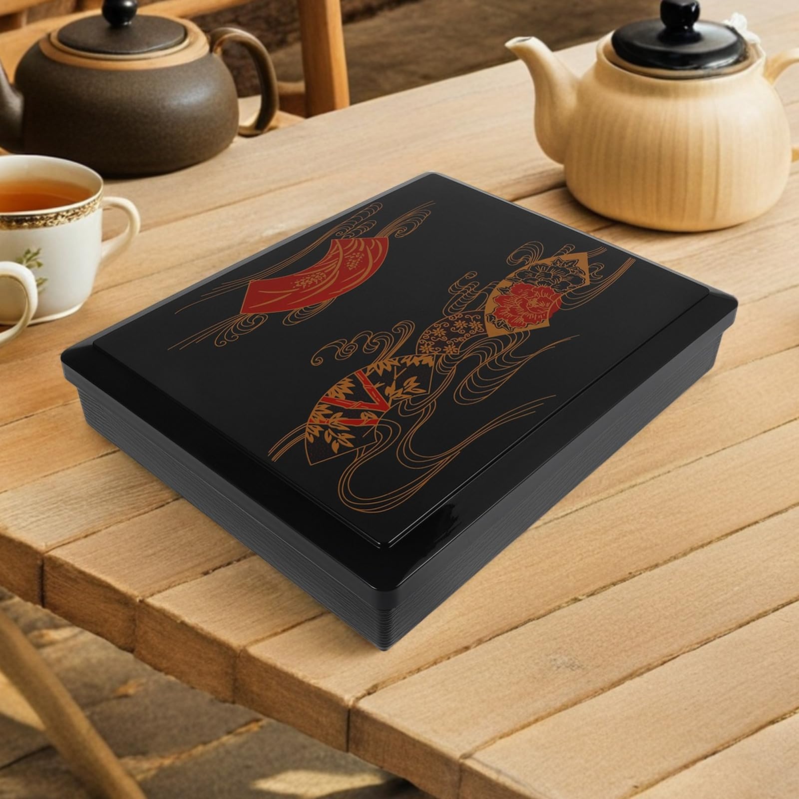 Fiambrera Bento Japonesa de Seis Compartimentos de Plástico Reutilizable