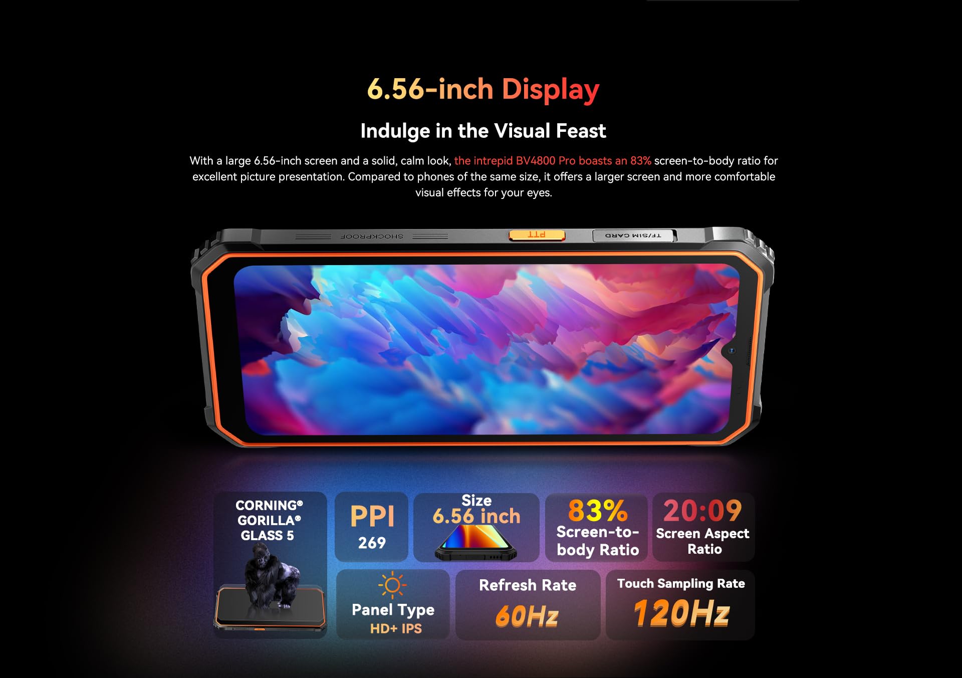 Blackview BV4800 Pro Smartphone Rugged(2025) 12GB+128GB/2TB TF, 6,56" HD+,16MP+8MP/Fingerprint/Face ID/Vetro Corning/OTG/GPS/IP68 IP69K/FM/4G Dual SIM Telefono Indistruttibile (Verde)