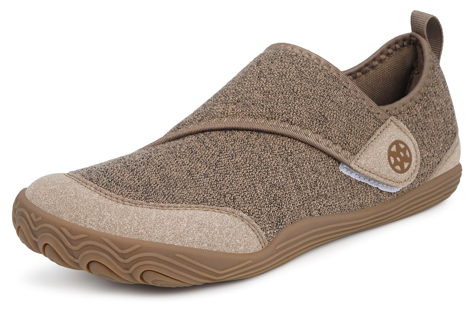 Womens Mens Barefoot Slippers Wide Diabetic Shoes with Arch Support Orthopedic Adjustable Walking Slipper Arthritis Edema Swollen House Shoes Indoor Outdoor