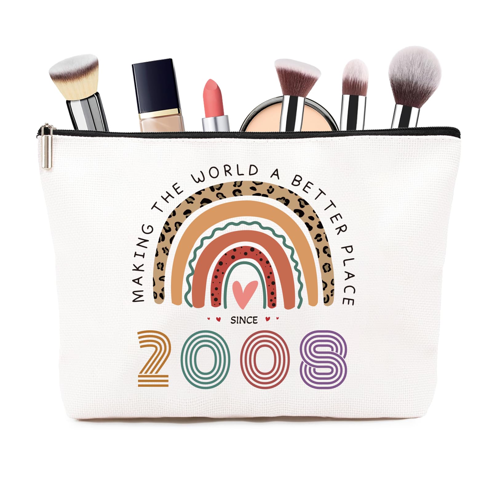 60th Birthday Gifts for Women – Personalised Vintage Style Makeup Bag with Funny Quote, Stylish 60th Birthday Gifts for Mum, Best Friend, Sister, Wife (1966) — view 12