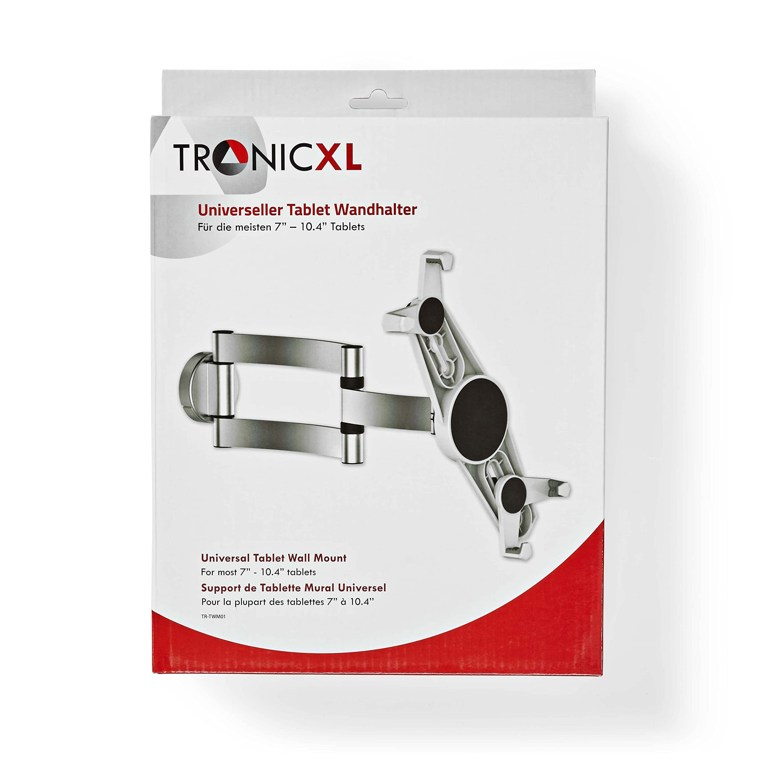 TronicXL Uniwersalny uchwyt ścienny do tabletu, 7-10,4", w pełni ruchomy, obrotowy, kompatybilny z Apple Ipad Lenovo, Huawei, Sony, Samsung Galaxy Tab A, Android, iOs, mocowanie ścienne