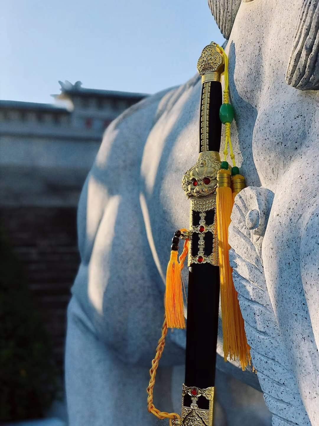 LoongSWORD Horse-Chopping Sword,Hand Forged,High Carbon Steel Blade&Full Tang,Cut Tree