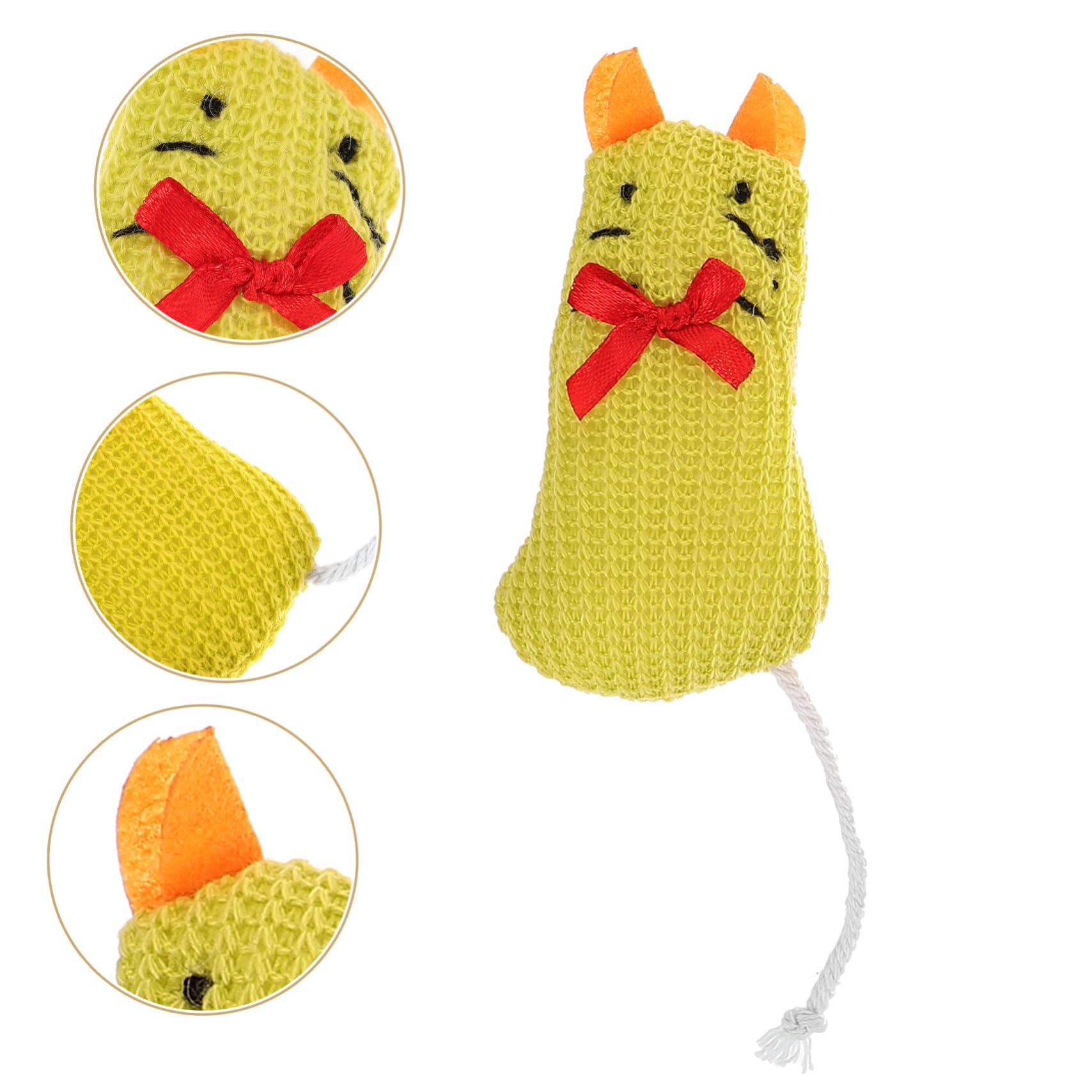 Toyvian 9piezas Juguete De Peluche para Gatos Resistentes Mordeduras Set Ratón De Simulación Juguetes Educativos para Mascotas Casa y Tienda