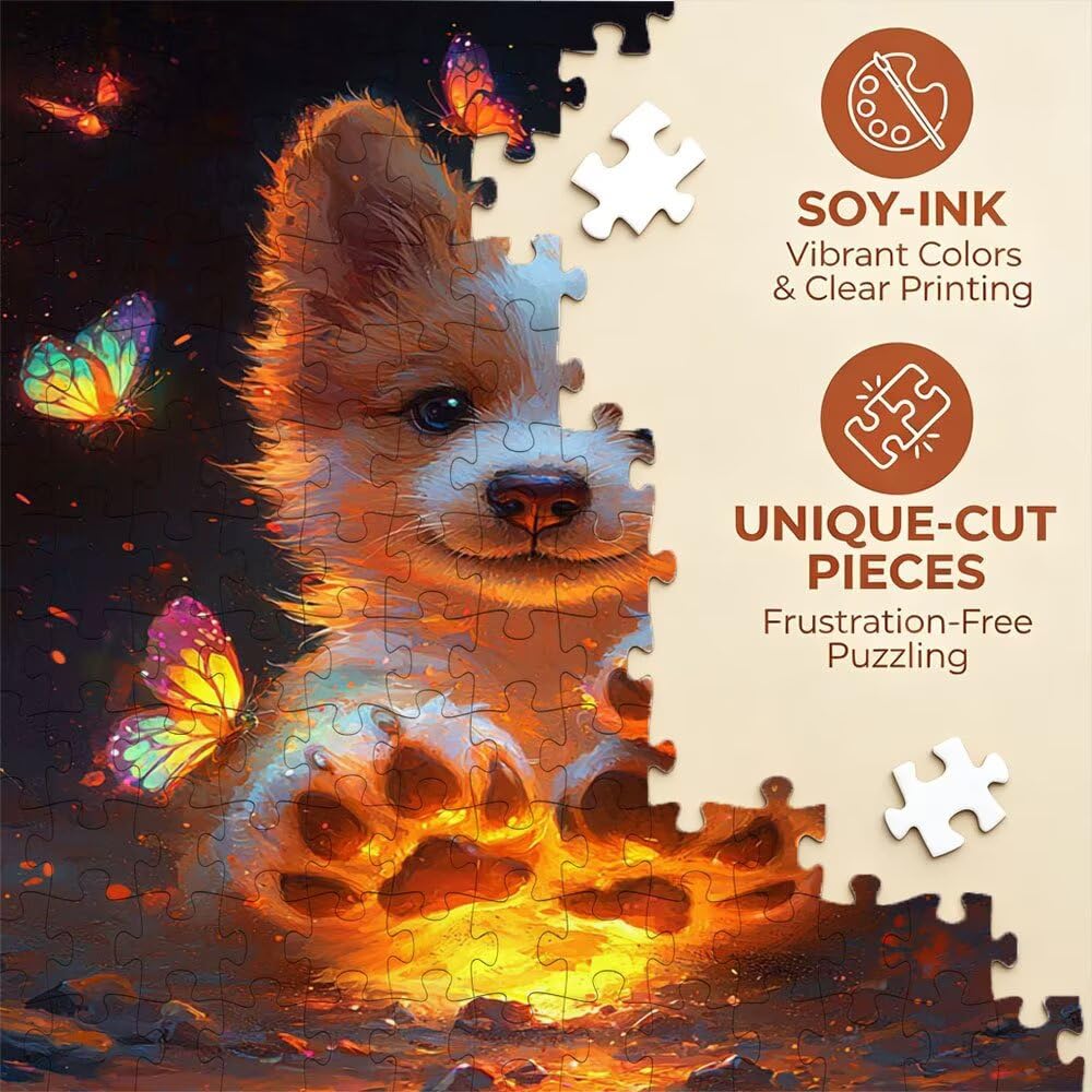 Świecące zwierzęta, puzzle, 4000 elementów, klasyczne puzzle, gra zręcznościowa dla dorosłych, puzzle dla całej rodziny, z pięknym opakowaniem, dekoracja DX0YL3-220