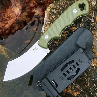 Watchman WF217 EDC Fixed Blade Knife 14C28N Blade Steel Micarta Handle with Kydex Sheaths for Outdoor Activities Camping - Watchman