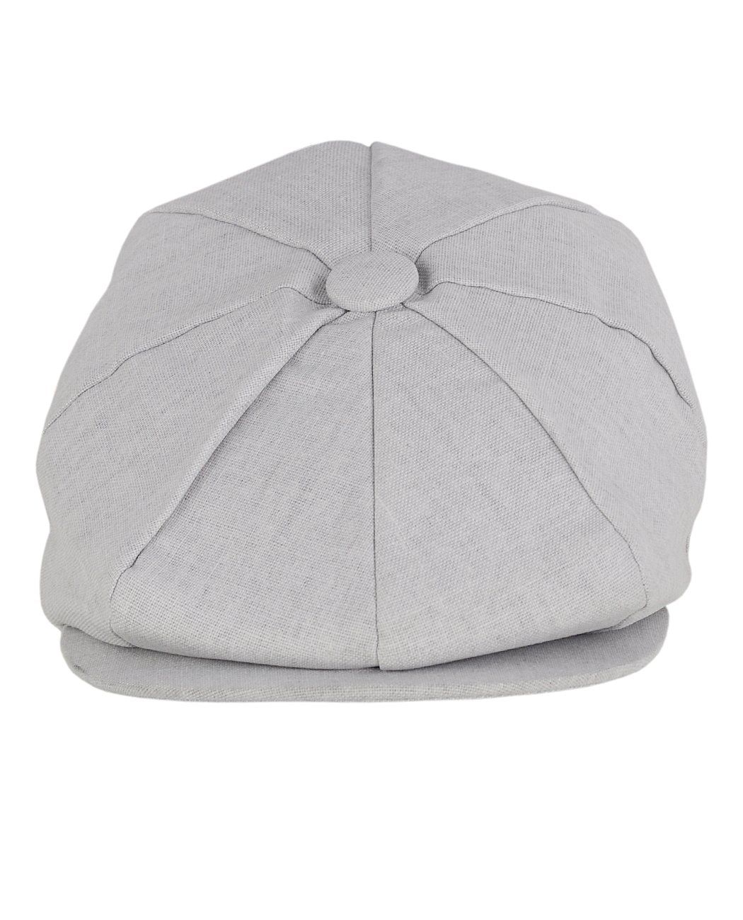 Men's Cotton Applejack Patchwork Snap Brim Newsboy Cap (Medium, Solid Khaki)