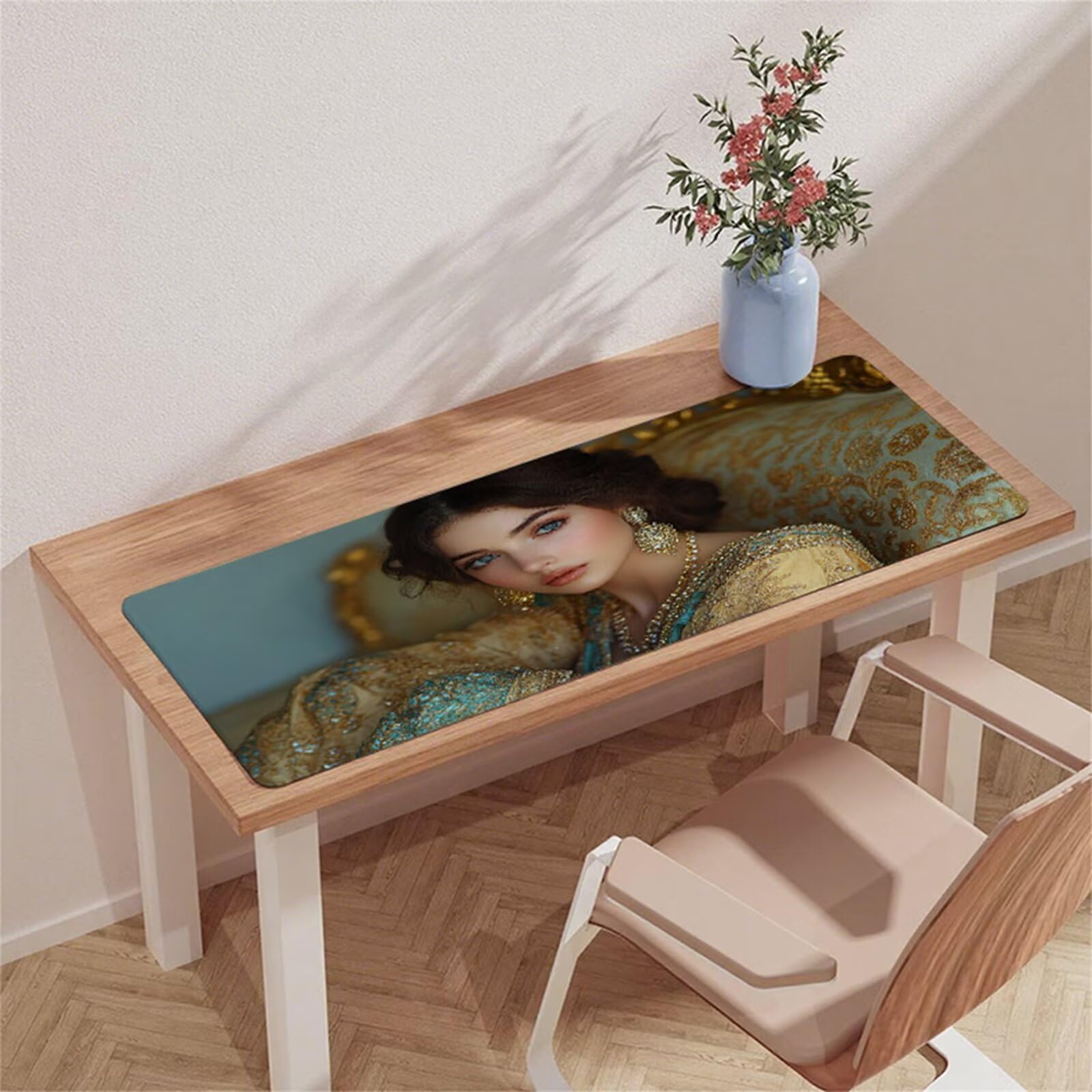 Żółta podkładka pod mysz do gier XXL podkładka pod mysz 1000 x 500 mm podkładka pod biurko wodoodporna podkładka pod mysz dla kobiet z antypoślizgową gumową podstawą szyte krawędzie mata pod mysz