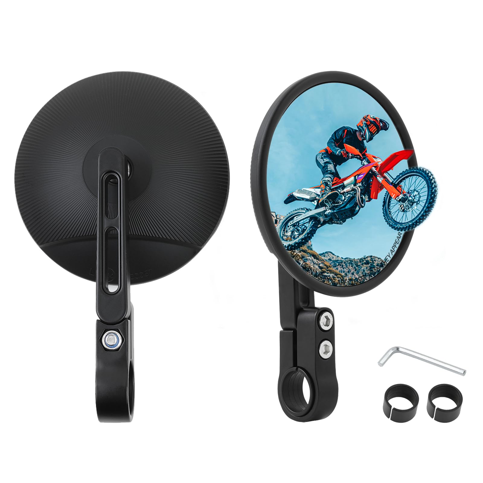 DREAMIZER Rétroviseur de guidon rétroviseur latéral de guidon de moto E24