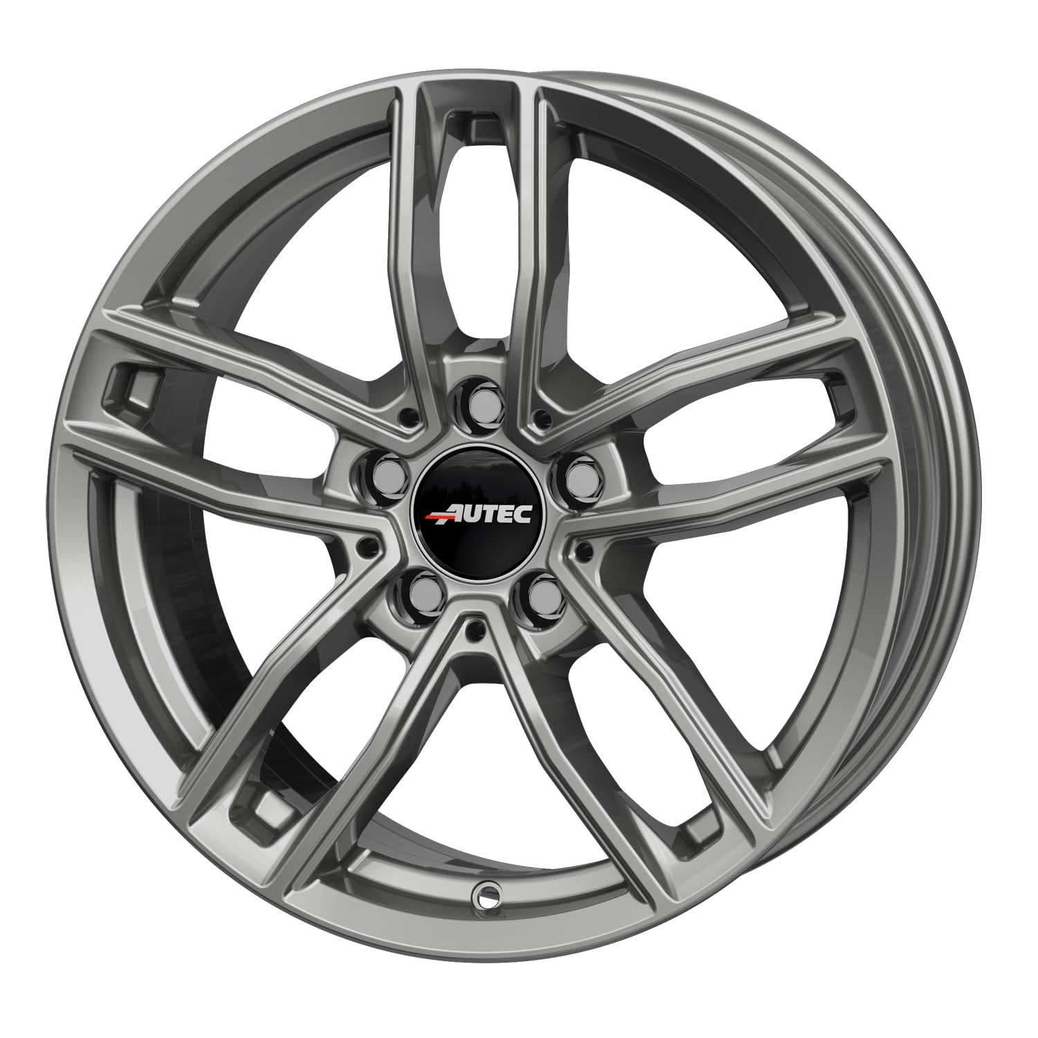 4x jantes en aluminium Autec MERCADOR 7.5x17 ET42 5x112 Titansilber