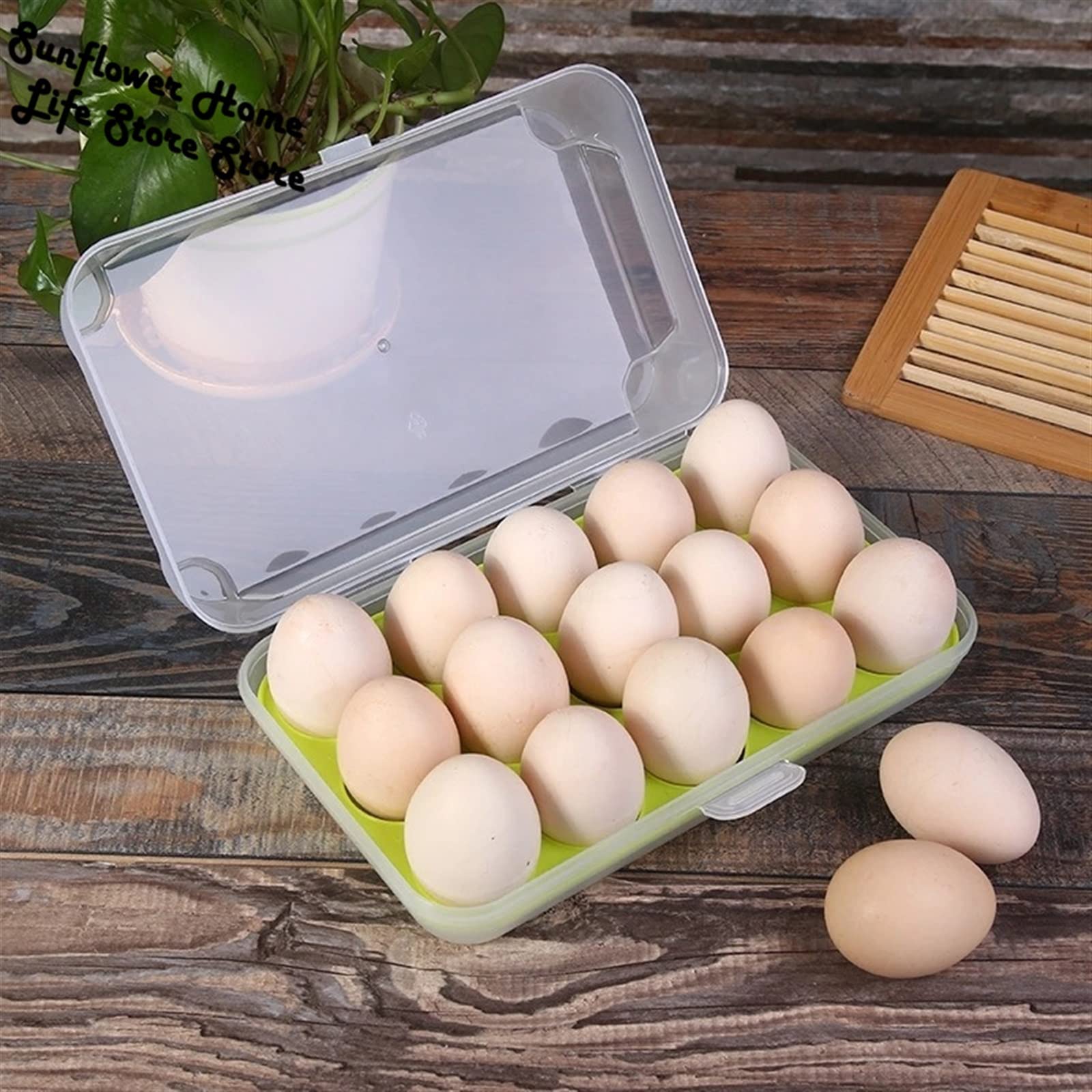 Cubo de Huevos para Nevera, contenedor de Huevos, Caja de Almacenamiento para Nevera, Organizador de Huevos, contenedor de Almacenamiento de Alimentos Frescos, Soportes para Huevos