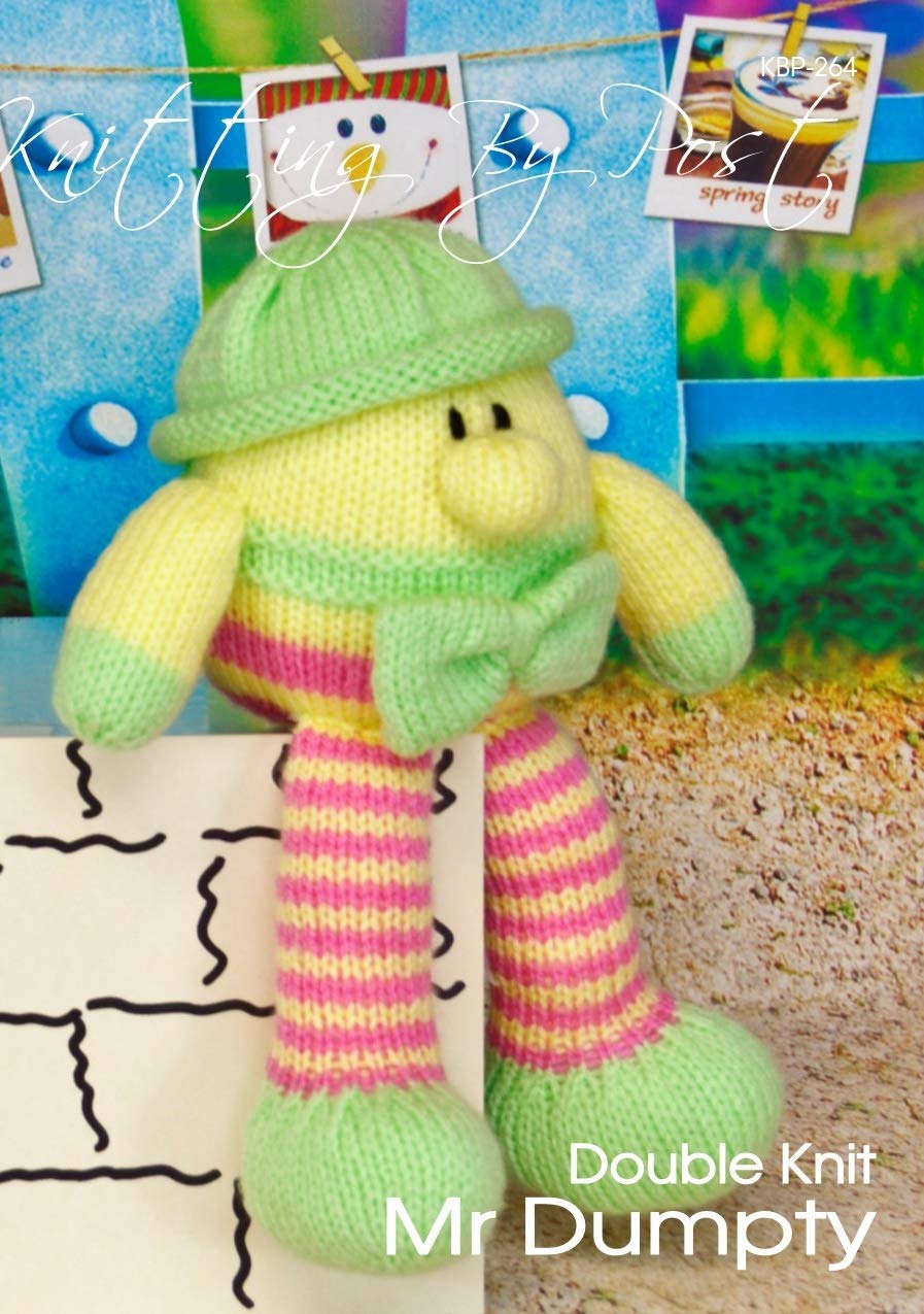 Knitting by Post Knitting Pattern Mr Dumpty Soft Toy from