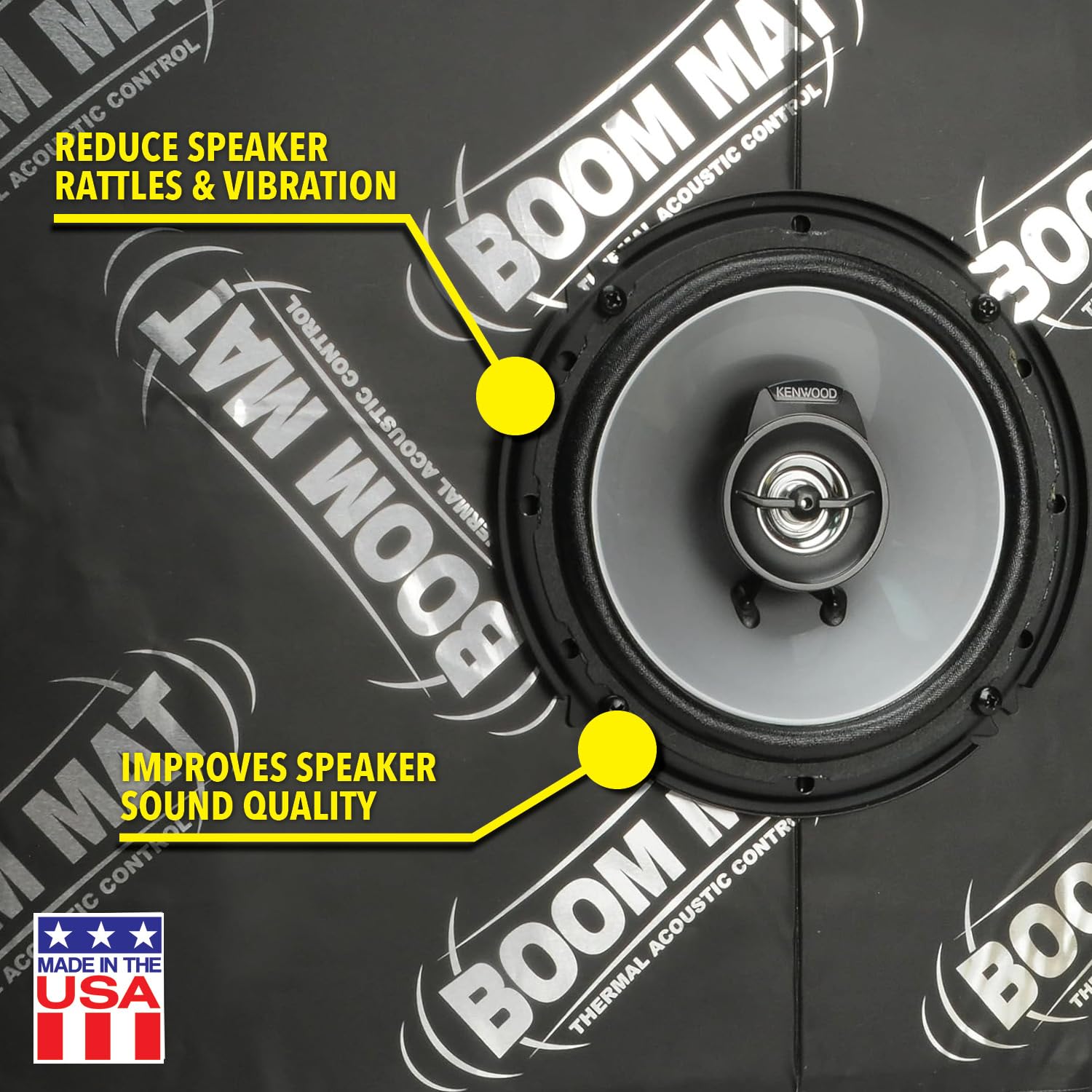 Design Engineering 050222 Boom Mat XL 31,8 cm x 61 cm (5 fogli) 4 mm materiale smorzamento