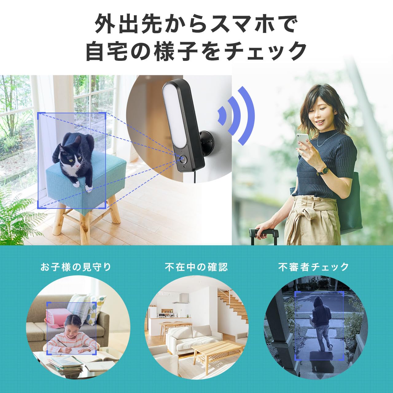 A426-51 サンワサプライ　スマートホームカメラ　ライト内蔵　ジャンク A426-51 サンワサプライ スマートホームカメラ ライト内蔵