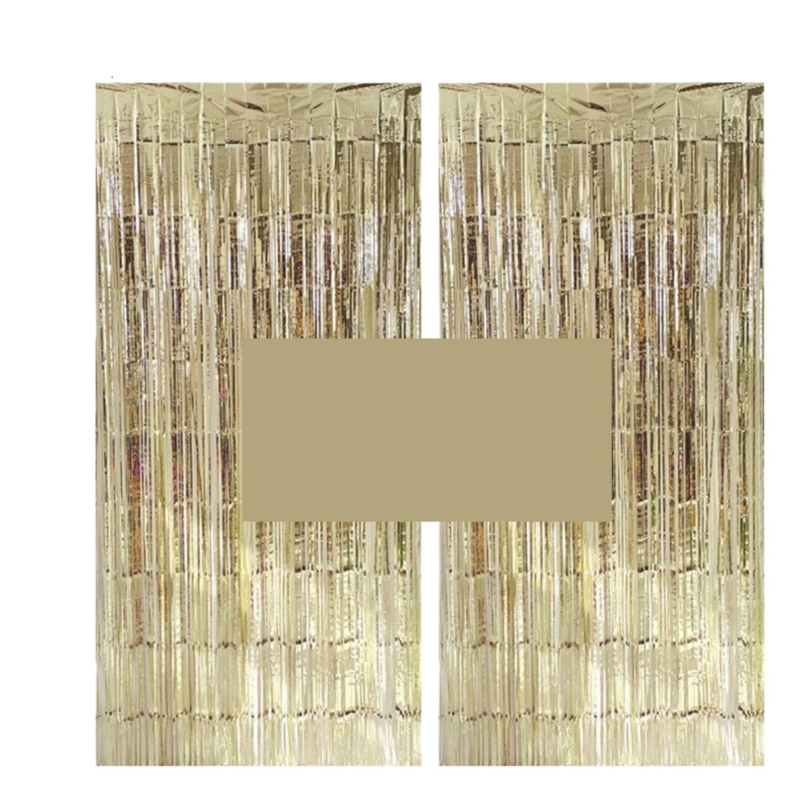 Rideaux en Aluminium for arrière-Plan de fête, 20 Paquets, à Franges for Remise diplôme, décor d'anniversaire et Mariage pour Cuisine(Silver)