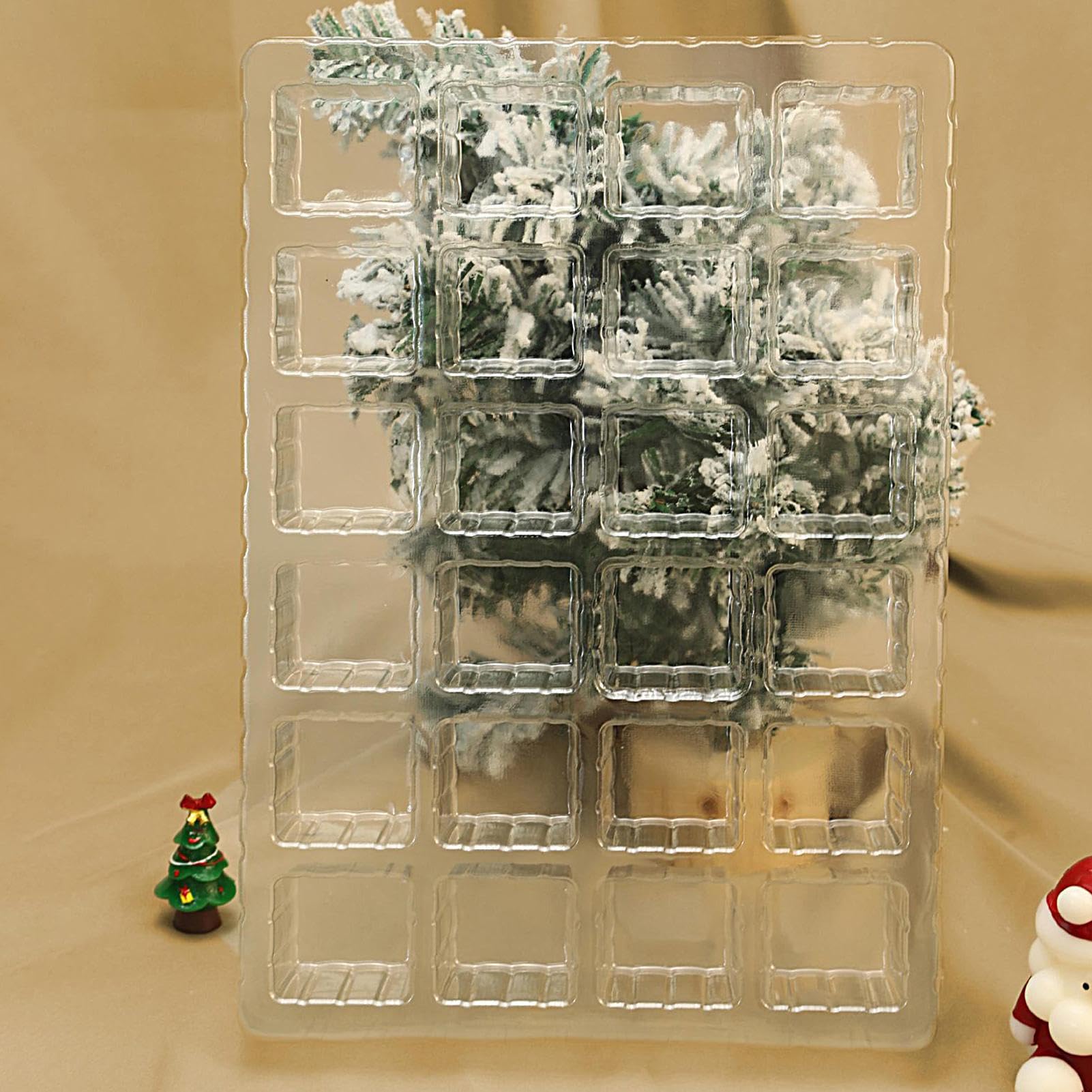 Calendario 'Avvento - 24 giorni vuoto riutilizzabile favori di festa | Conto alla rovescia Decorazione | Per soggiorno, camera da , festa scolastica attività familiare