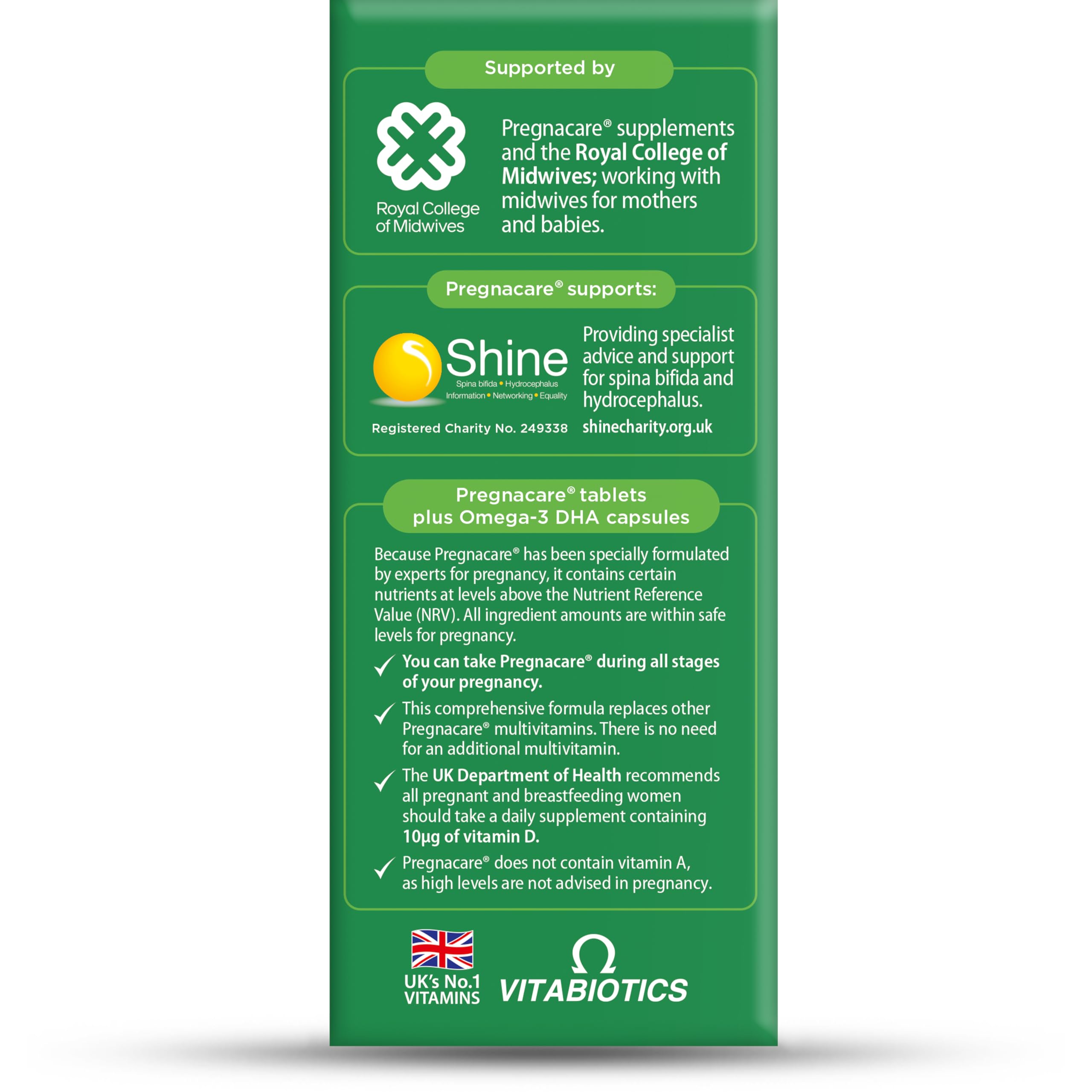 Vitabiotics - Pregnacare - Plus Omega-3-56 Tablets — Amazon image 5