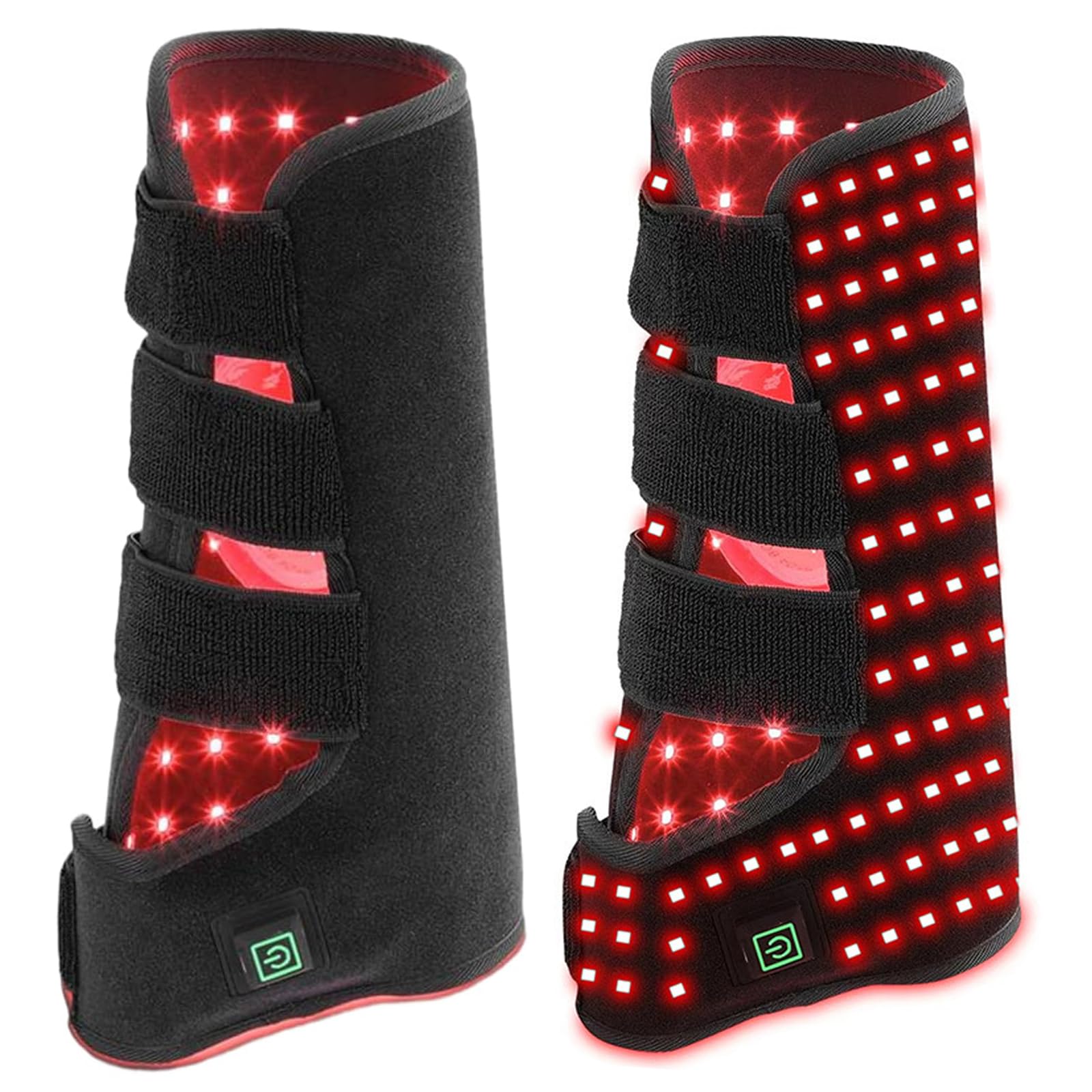 Wsexyy Red Light Therapy for Horses Leg, 2 Pcs LED Light Therapy Horse Leg Supprt Boots, 850nm 660nm Horse Equine Red Light Therapy Boots, for Horse Muscle Recovery, Left+Right