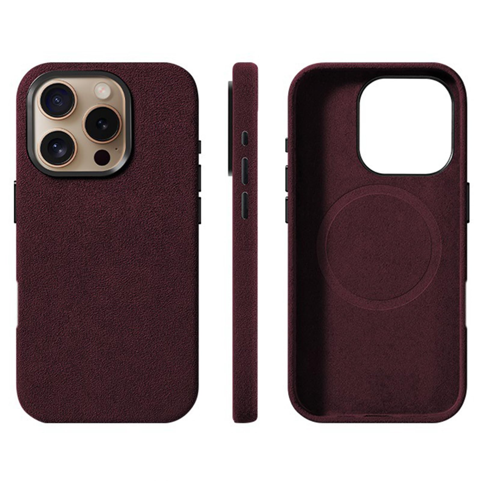 Amazon.co.jp: Alcantara スエードケース iPhone 16 Pro Max/16