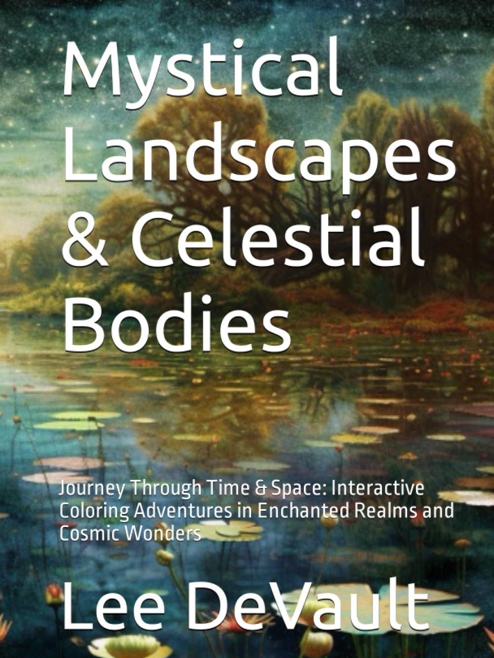 Mystical Landscapes & Celestial Bodies: Journey Through Time & Space: Interactive Coloring Adventures in Enchanted Realms and Cosmic Wonders      Hardcover – September 13, 2023