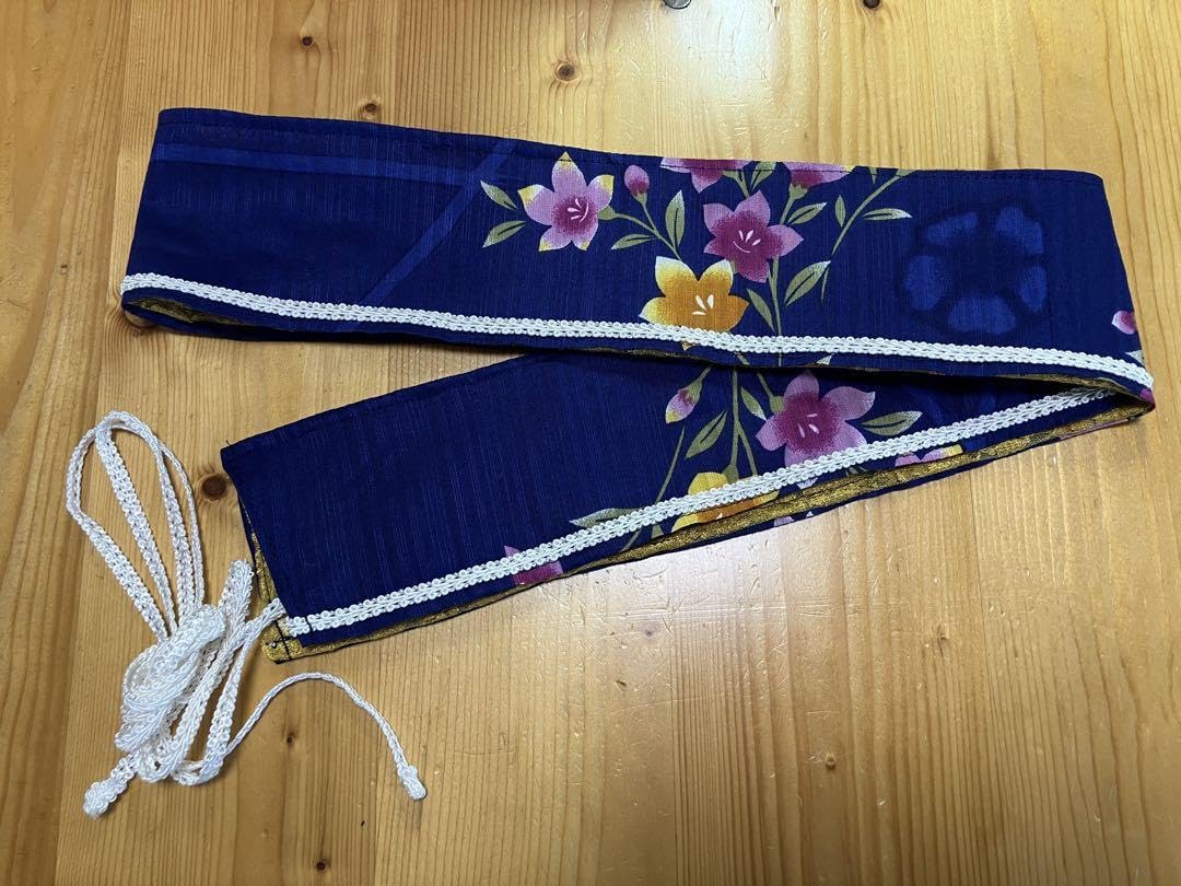 Amazon.co.jp: 浴衣ドレス 藍色 オリジナル リメイク フリーサイズ