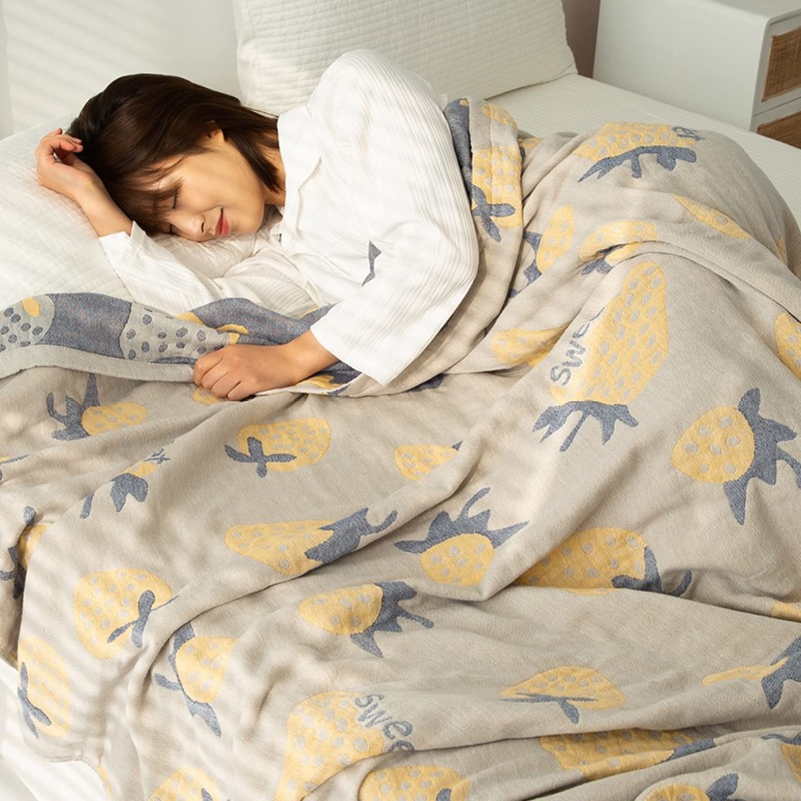 Amazon.co.jp: 6重タオルケット ガーゼ タオルケット 大判 6重織り