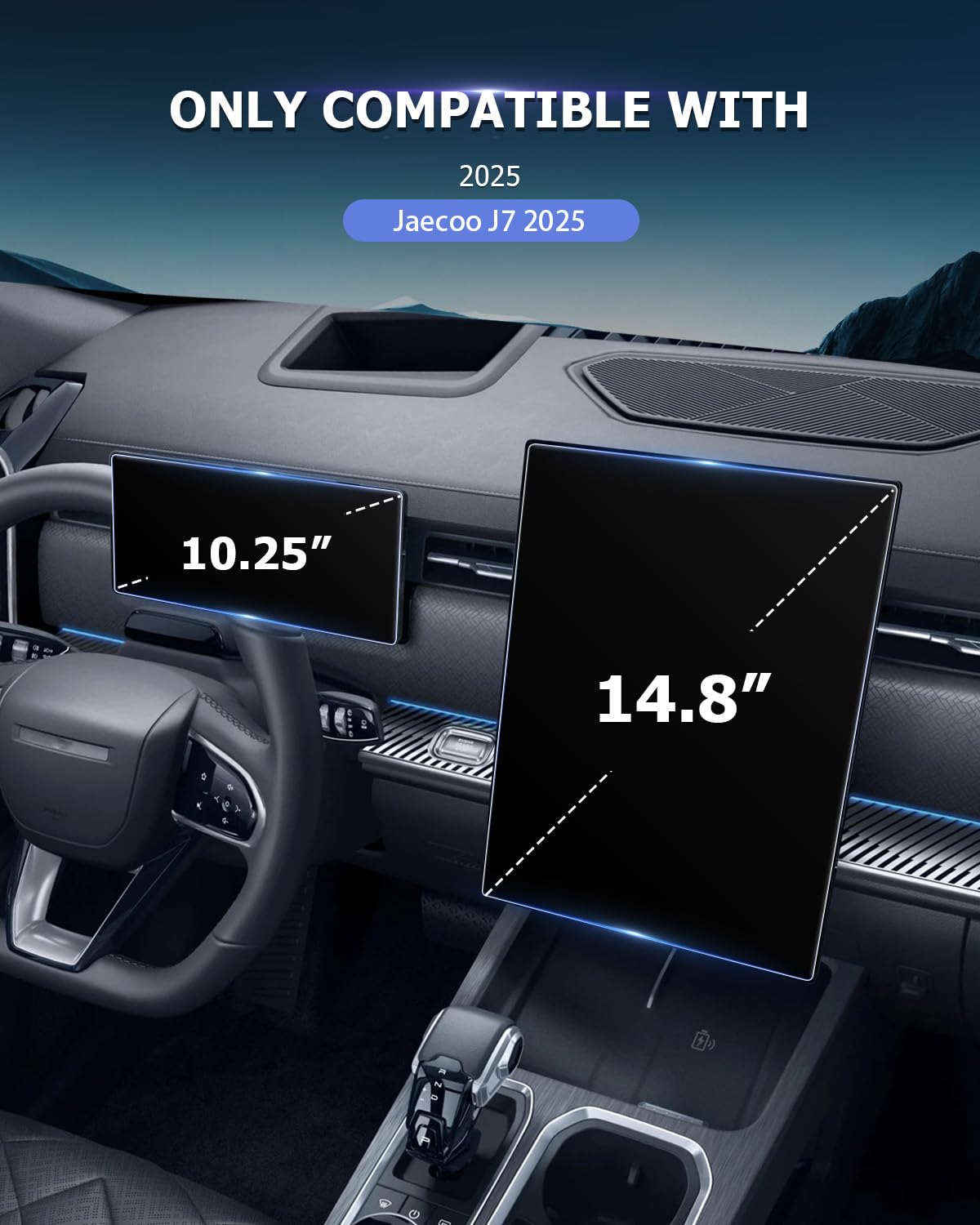 LUWU [2 Stück] Displayschutzfolie für Jaecoo J7 2025 2026 2027