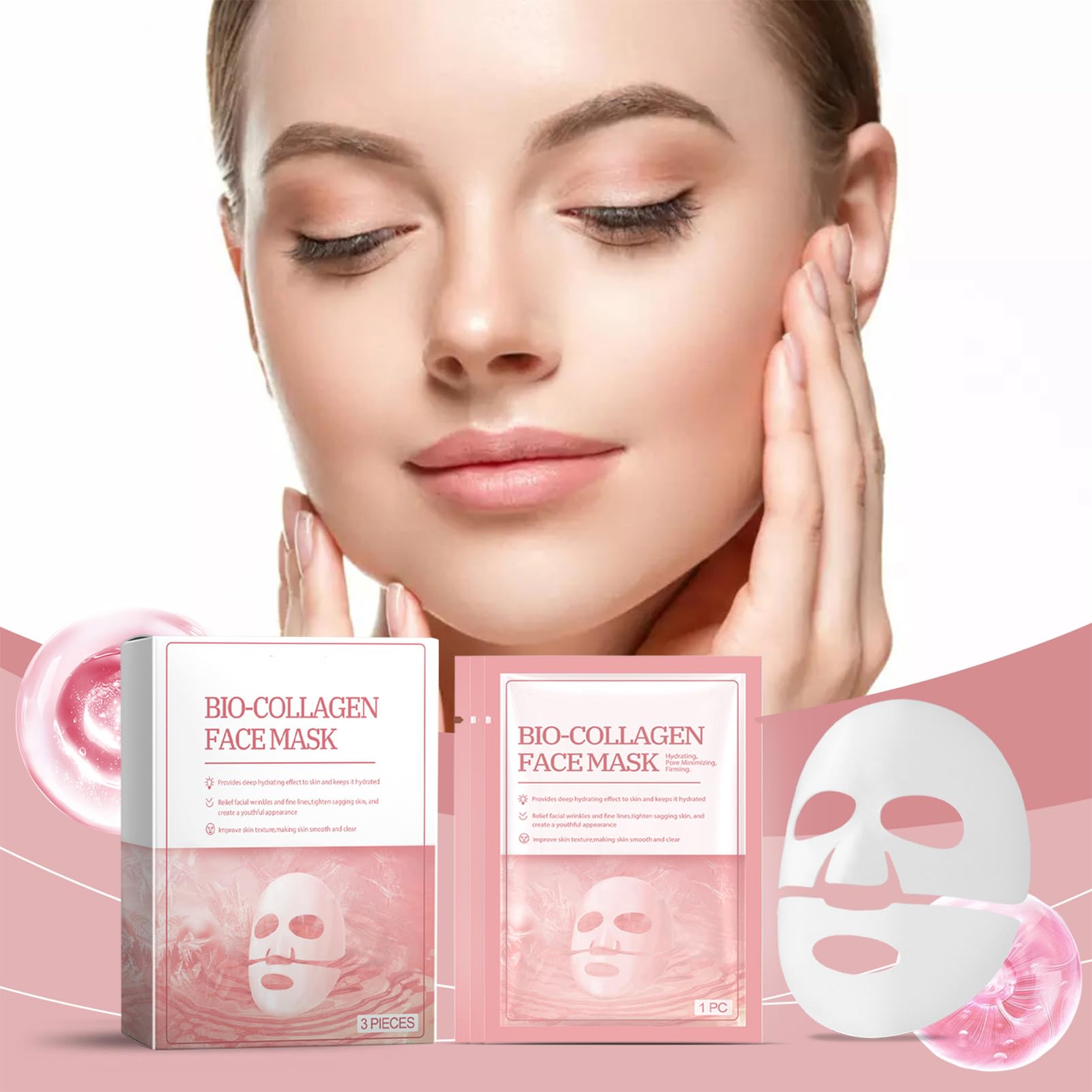 Biodance Collagen Mask, Biodance Collagen Mask Overnight Real Deep Bio Collagen Face Mask Collagen Mask Overnight Overnight Face Mask Mask for Face Skin Care (3PCS) - Image 2