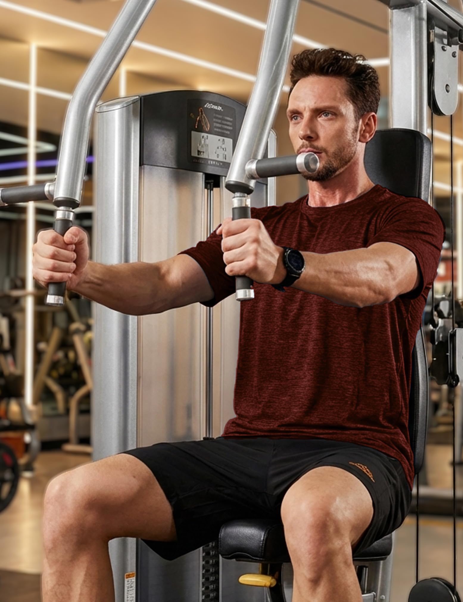MAGCOMSEN Camisetas Manga Corta Hombre Secado Rápido Ligeras para Gimnasio Entrenamiento Running Deportiva Transpirable Fitness Ropa