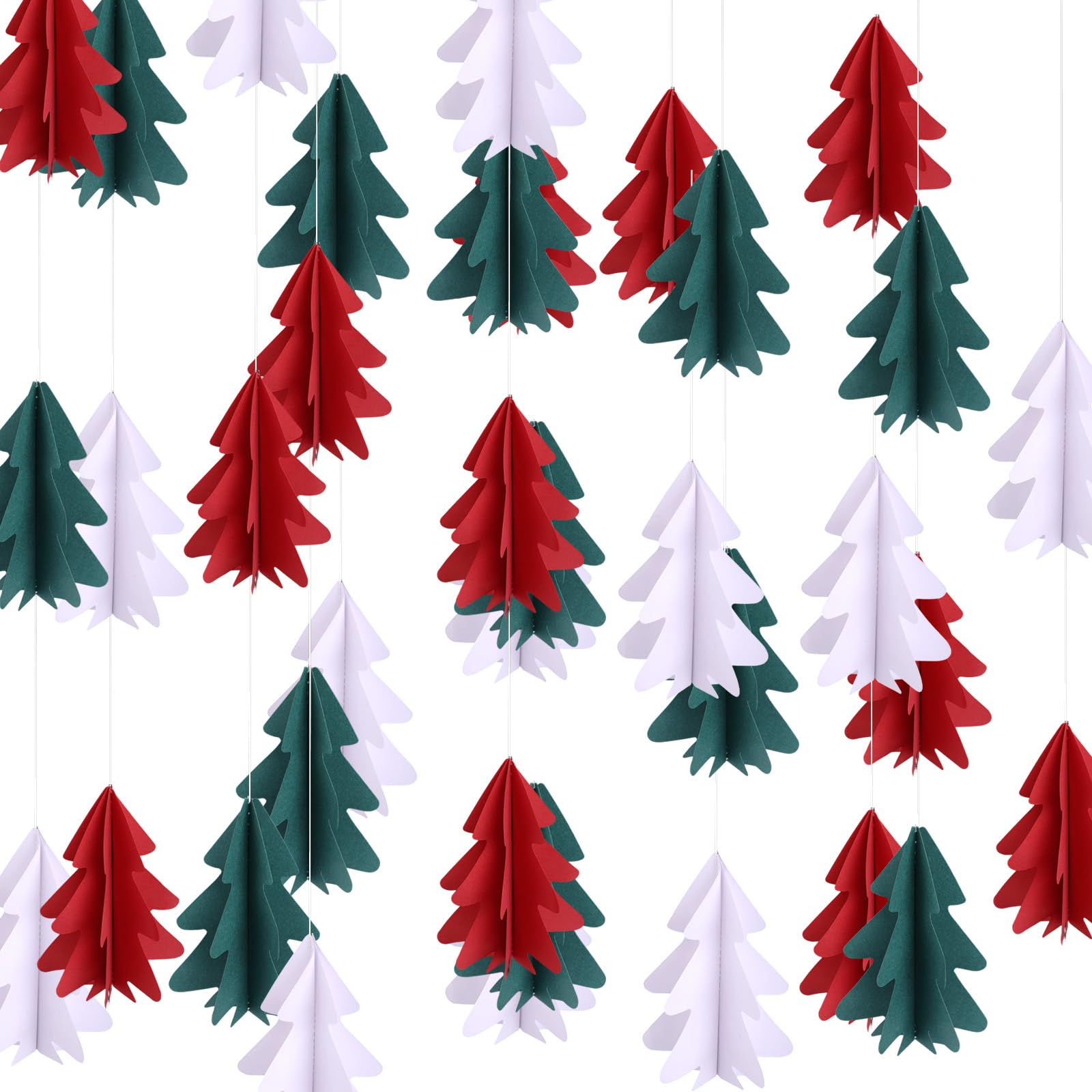 3 Pcs Woodland Tree Garland Ornaments
