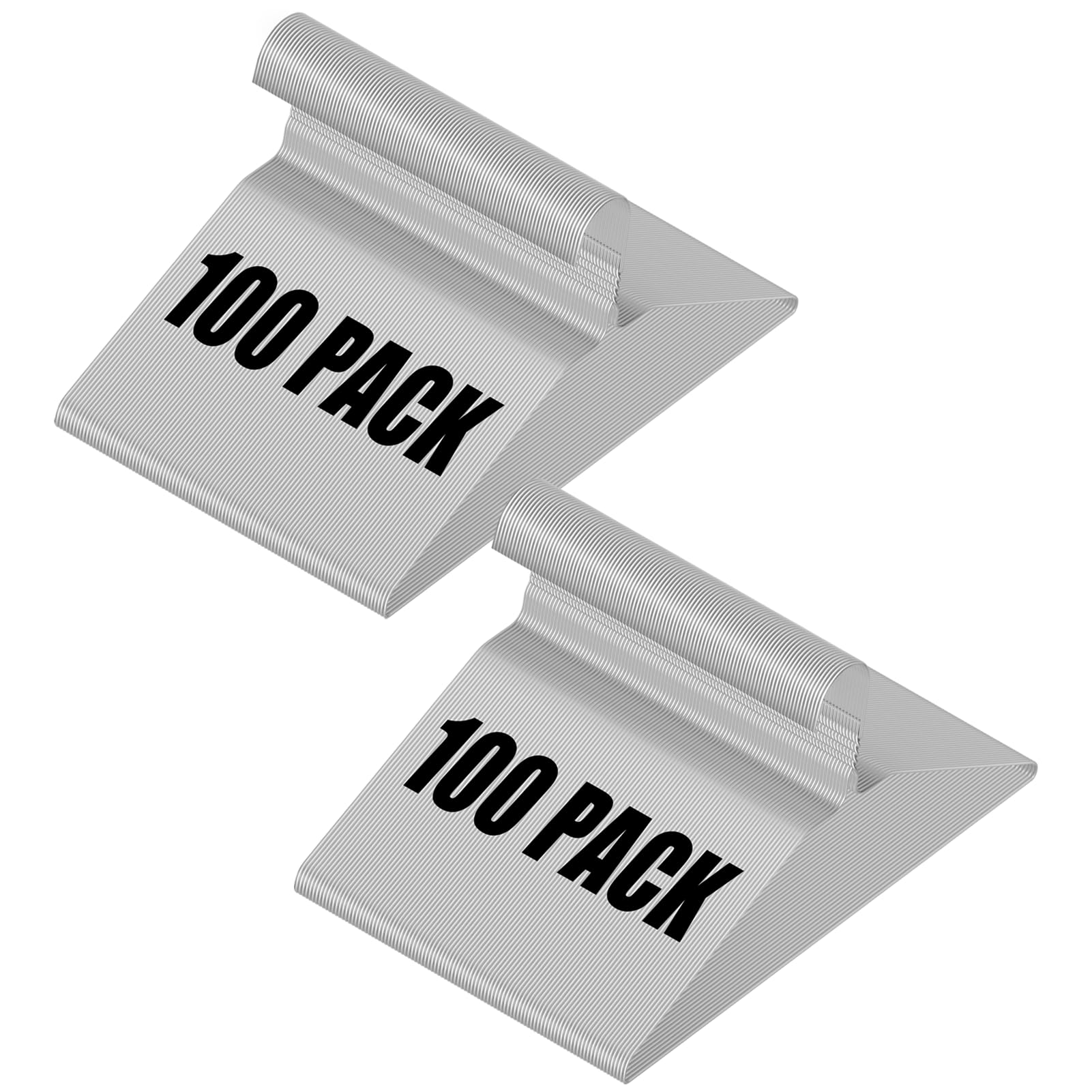 Lot de 200 cintres en métal argenté de 40,6 cm pour placard ordonné