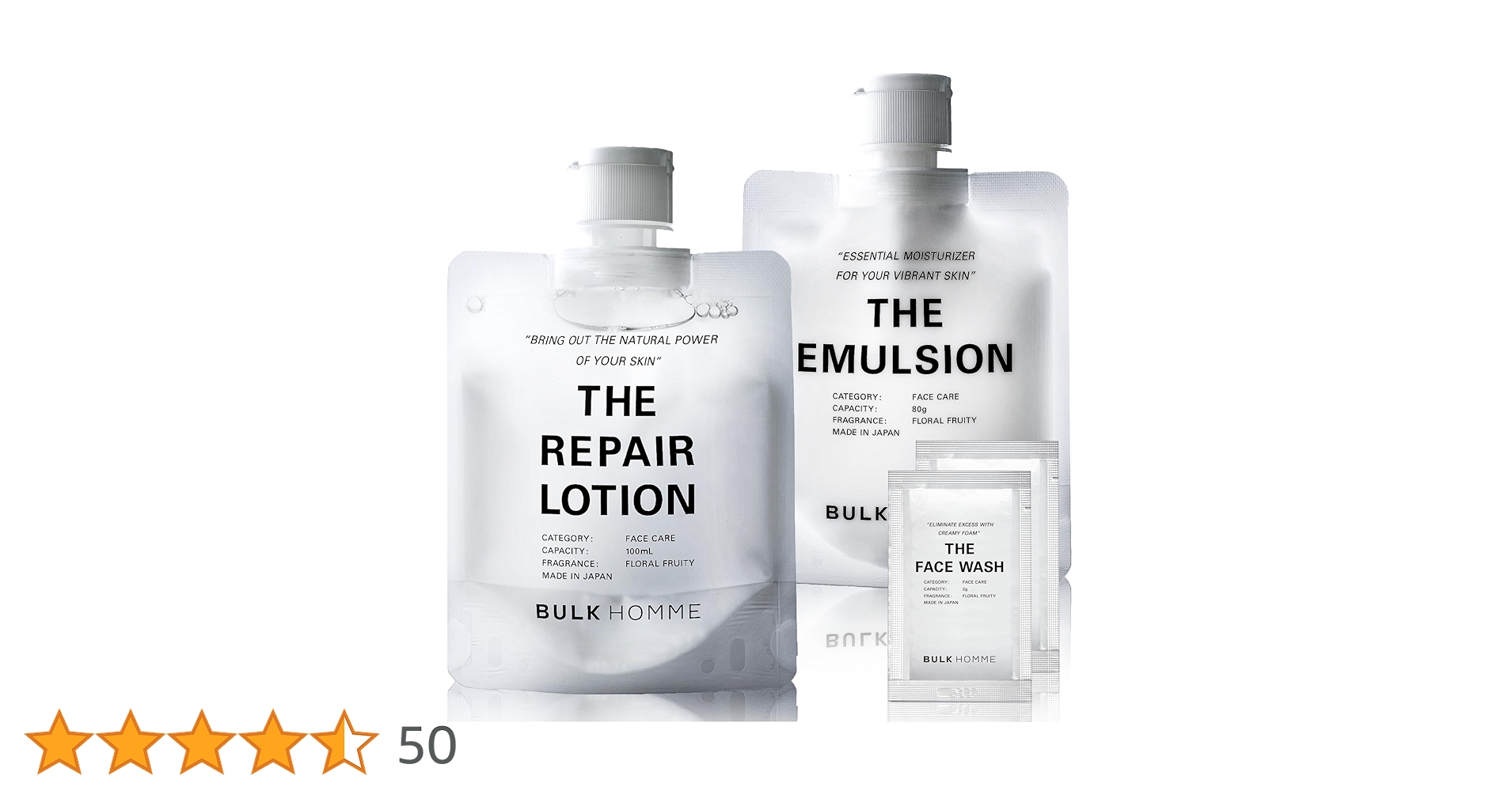 Amazon | バルクオム 化粧水 メンズ 100ml & 乳液 80g サンプル