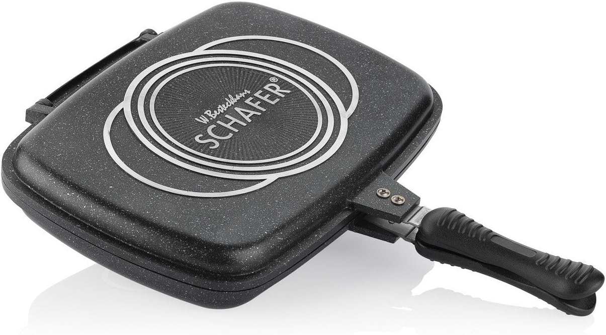 Schafer Square Double Grill Pan 32 cm Amazon.co.uk Home & Kitchen