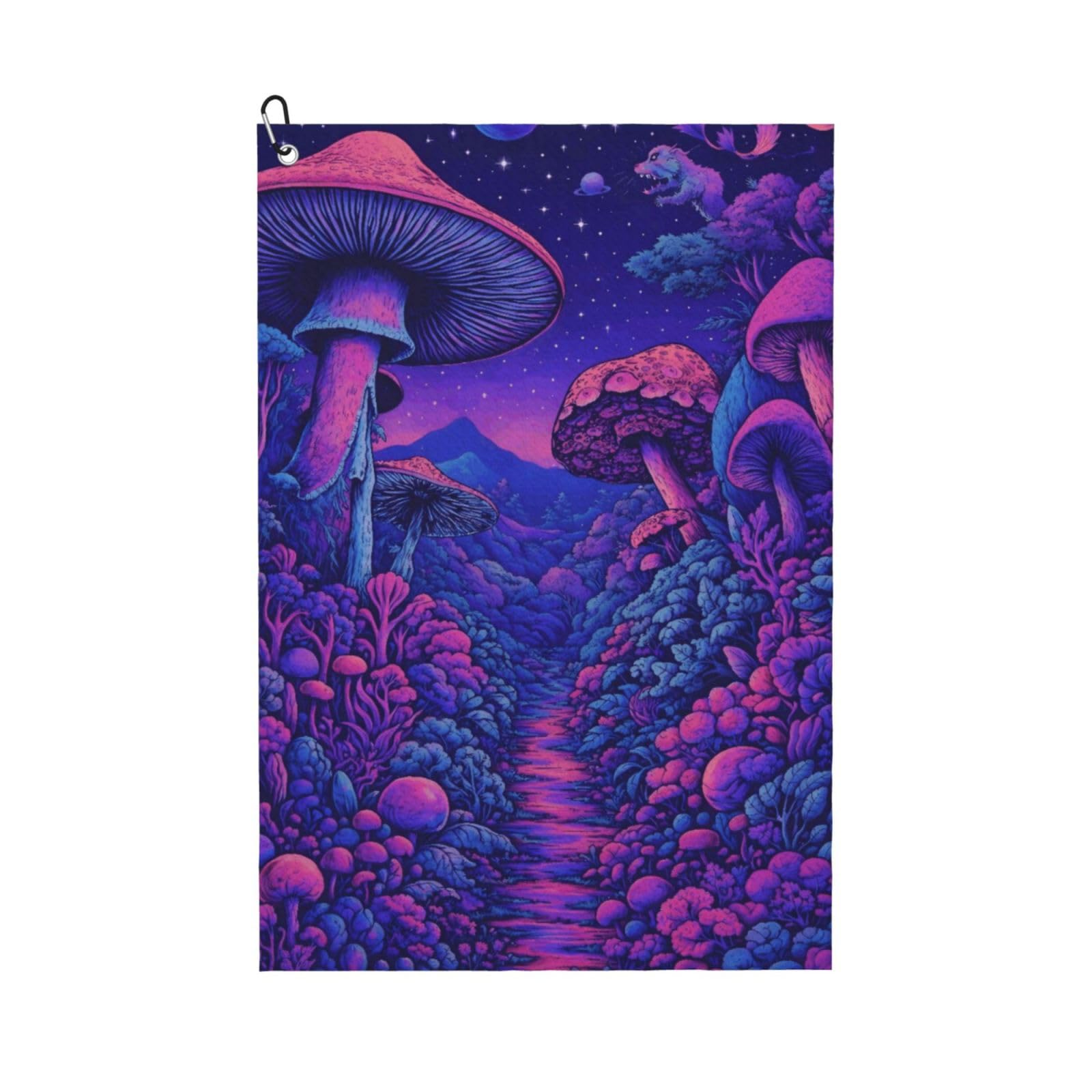 BSDFGSDD Magic Mushroom Mushrooms Scenery Golf Towel 24 x 16 inches