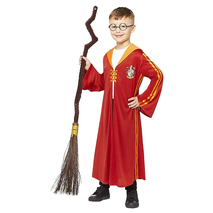 Buy Official Licensed Child Harry Potter Gryffindor Quidditch Robe Fancy Dress Costume Online at