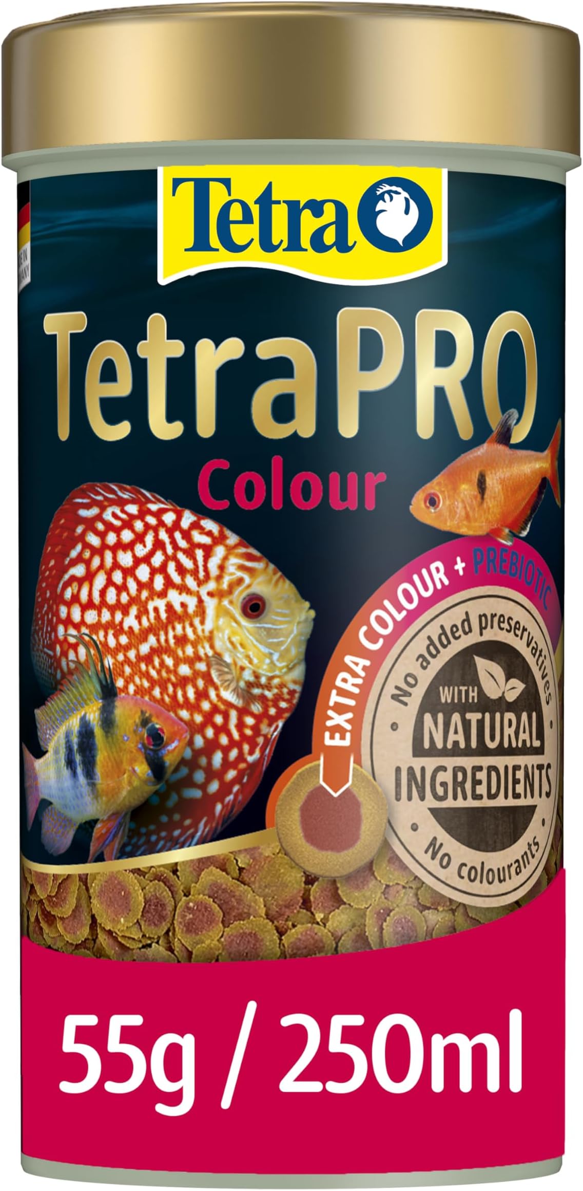 Tetra Pro Colour Multi-Crisps - Premium fish food with colour concentrate for brightly colourful Fish, 250ml