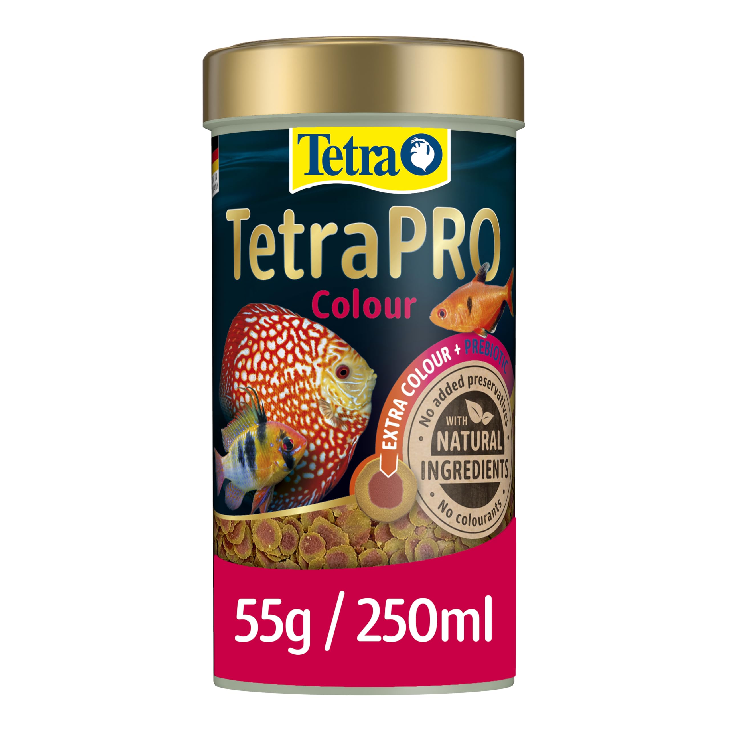 Tetra Pro Colour Multi-Crisps - Premium fish food with colour concentrate for brightly colourful Fish, 250ml