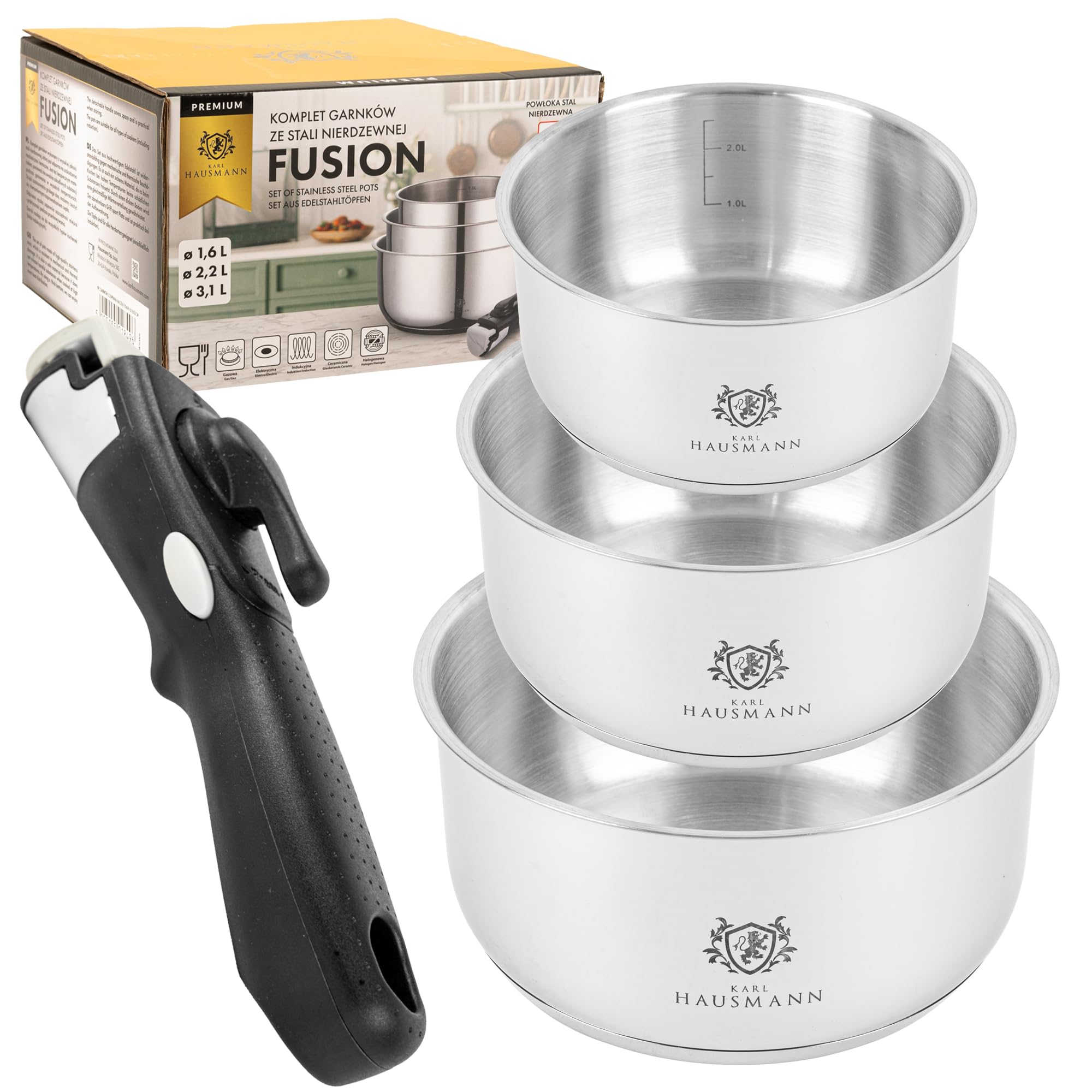 Set 11 Pezzi Acciaio Inox Set Pentole Cuisinart 77 – 11 Pezzi In Acciaio Inox, Con Base In Alluminio, Per Induzione E Gas Set Pentole Acciaio