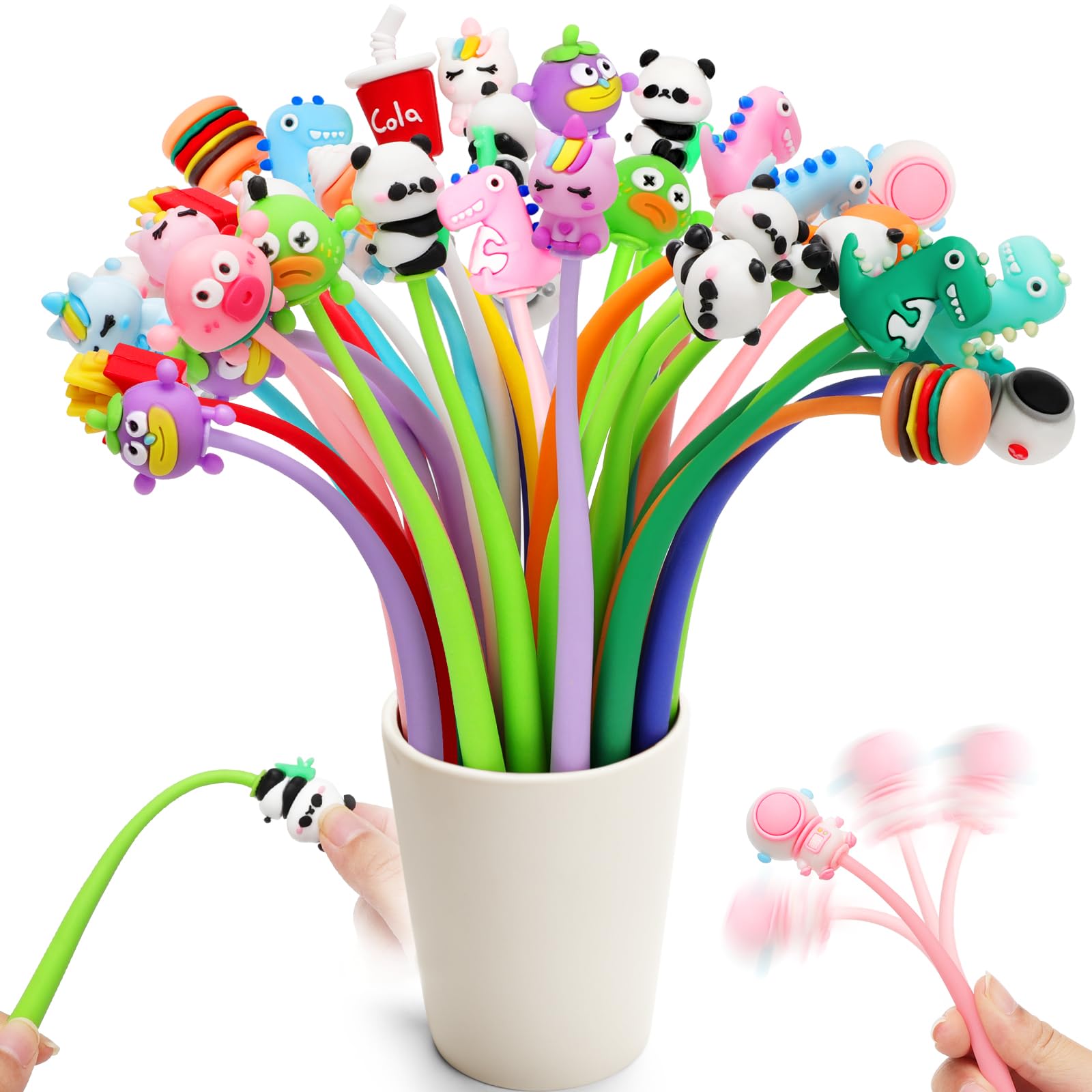 CEJAS 15 Pièces Stylo Kawaii Cute,Stylo Anti-Stress Enfant, Stylos Drôle, Cadeaux Anniversaire Enfants Invites pour Garçons Filles, Pochette Surprise Enfant, Styles Aléatoires CEJAS 15 Pièces Stylo Kawaii Cute,Stylo Anti-Stress Enfant, Stylos Drôle, Cadeaux Anniversaire Enfants Invites pour Garçons Filles, Pochette Surprise Enfant, Styles Aléatoires