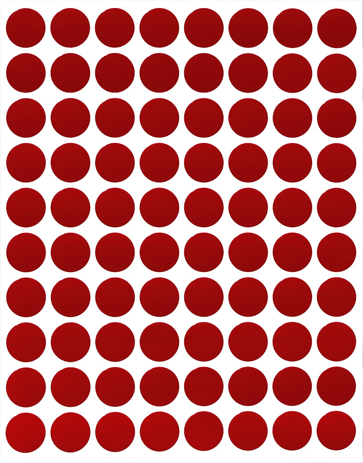 Royal Green Color Coding Labels, Round Price Stickers, Small Circle Labels for Easy Organizing Labels, Supplies, Boxes, Inventory for Office & Home - 100 Sheets, 1/2 Inch, Red Velvet