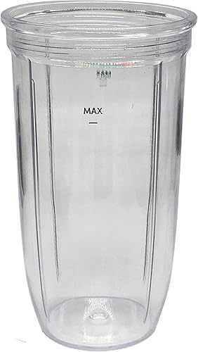 JOYSTAR Piezas de repuesto de vaso de 24 onzas, compatible con NutriBullet Blender Combo (ZNBF30400ZZNBF30500Z)Select Blender 1200 (NB07200-1210)