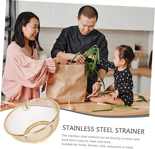 Miniatura 8 de Uonlytech filtro de acero inoxidable filtro de espaguetis filtro de fregadero de agua colador de metal colador de malla fina cesta de colador de